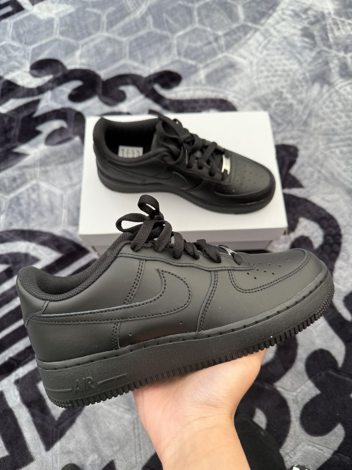 Nike Triple black AF1 Size US 7.5 / EU 40-41 - 9 Thumbnail