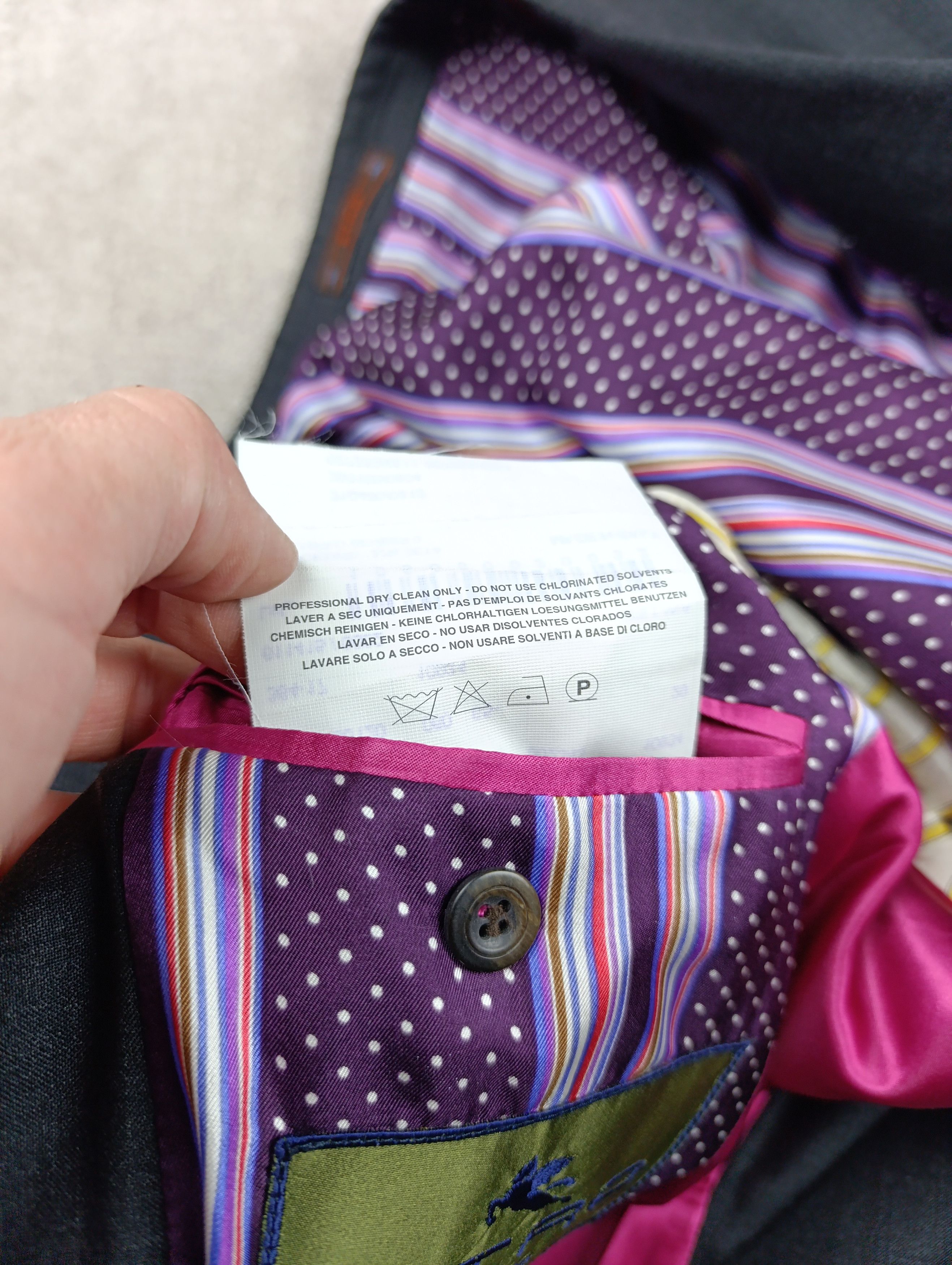 Etro Etro Mens Wool Blazer Jacket Size 50R Size 50R - 17 Thumbnail