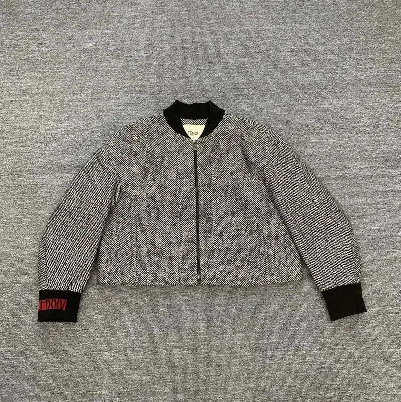 Fendi Gray Cotton Women's Jacket .
