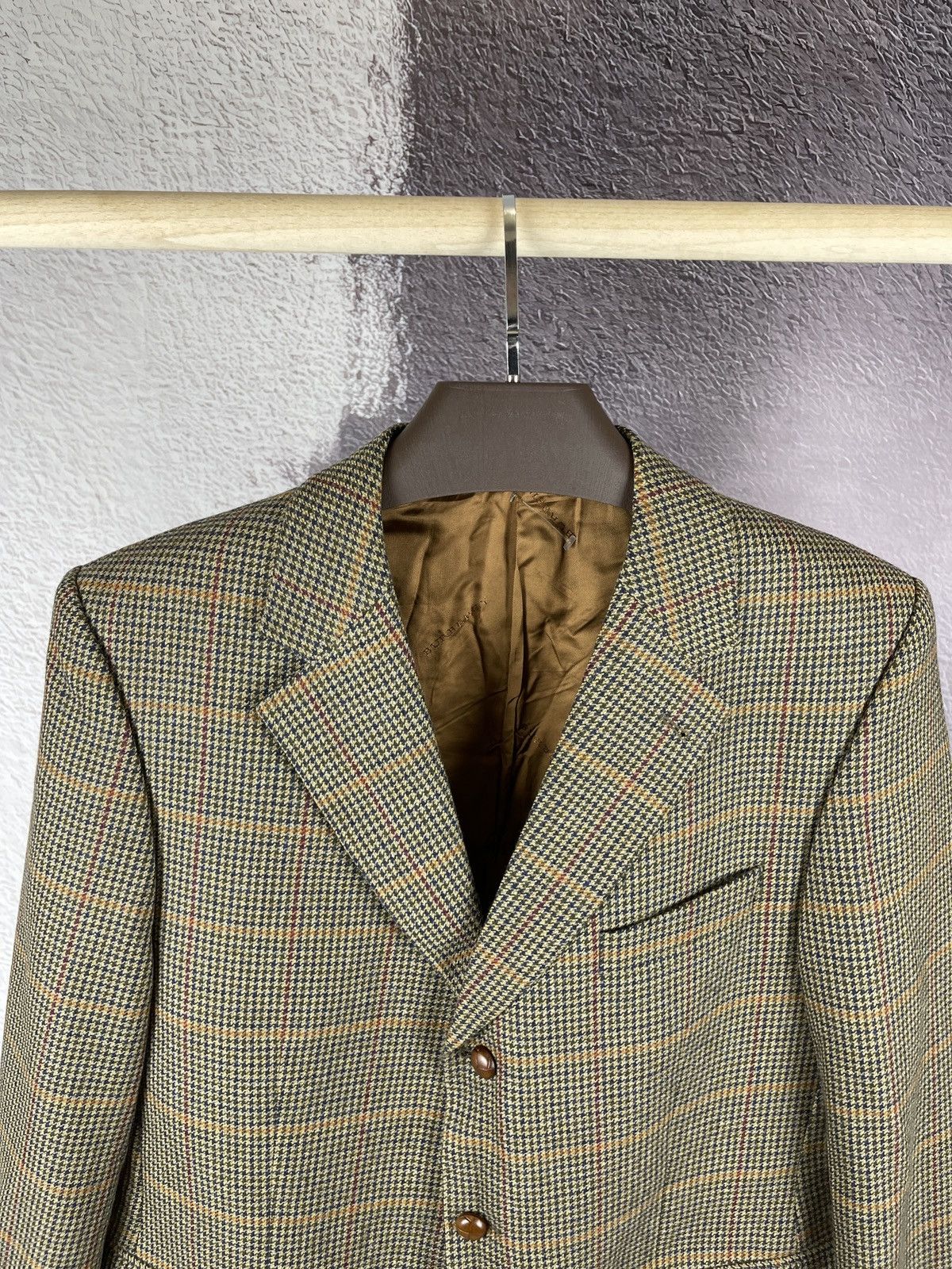 Burberry Burberry London luxury wool tweed Houndstooth blazer size 26 Size 46R - 5 Thumbnail