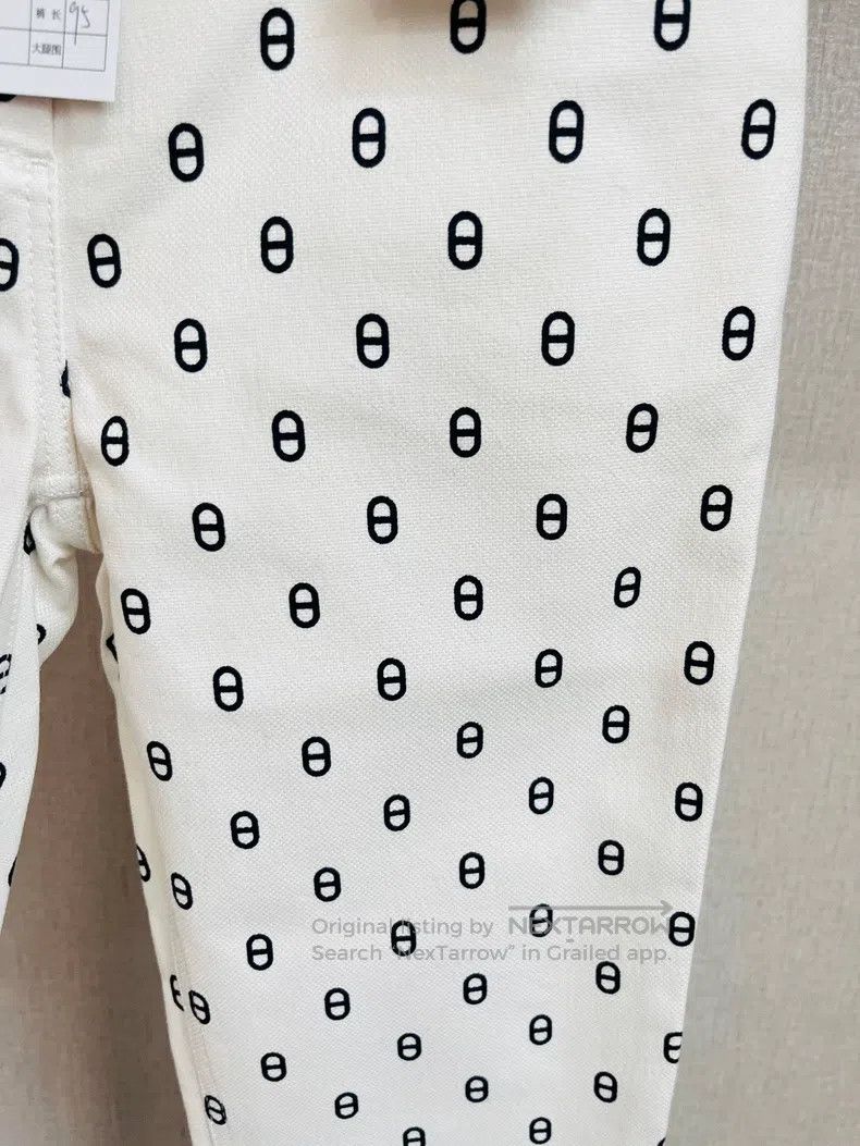 Hermes Hermes White Boar Nose Printed Denim Pants Size 24" / US 00 / IT 34 - 2 Thumbnail
