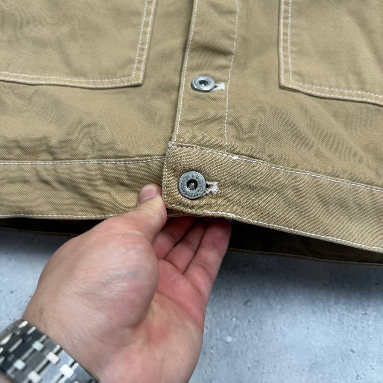 Stan Ray Stan Ray Duck Canvas Winter Box Work Jacket Khaki Beige XL Size US XL / EU 56 / 4 - 13 Thumbnail
