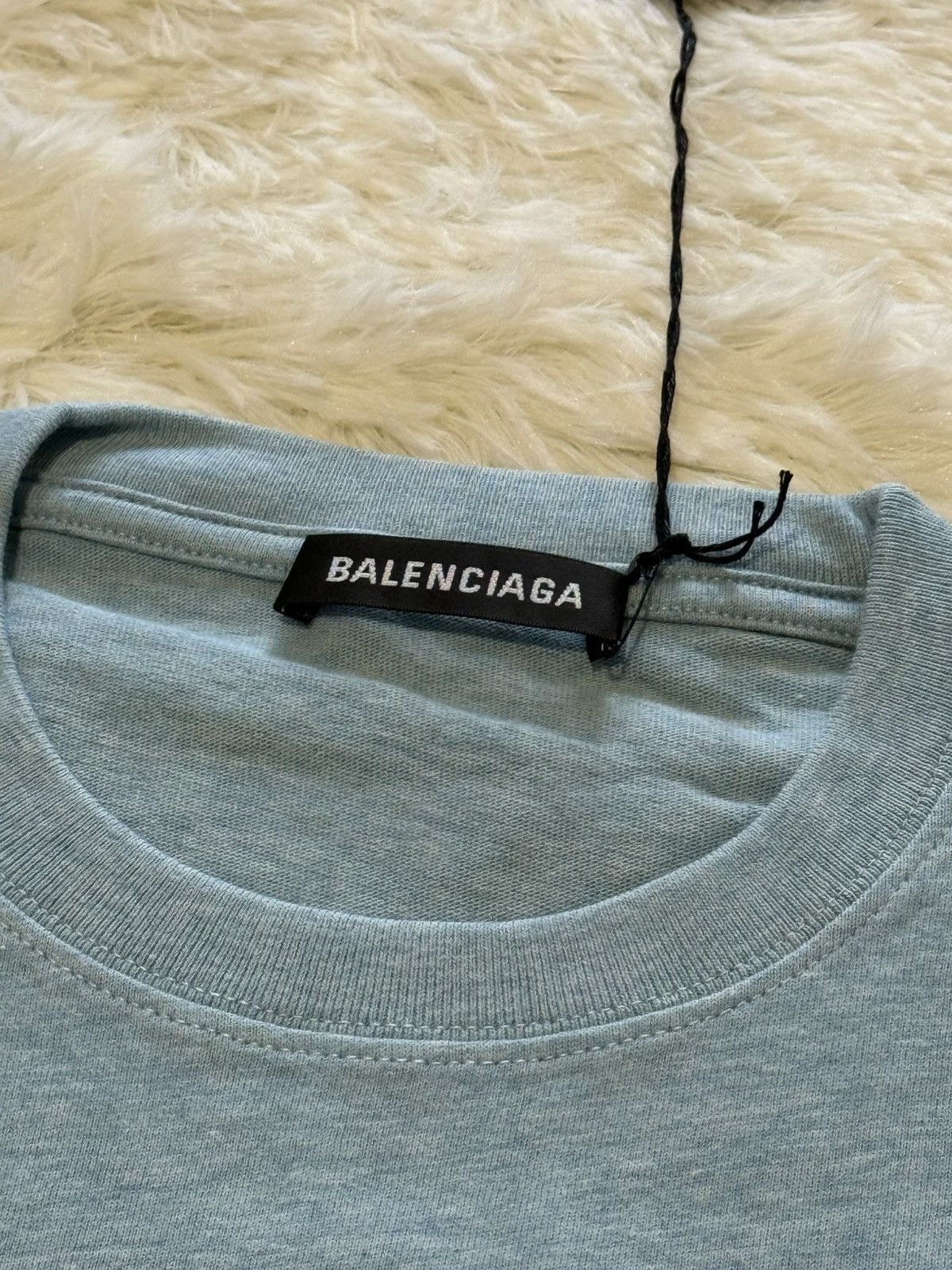 Balenciaga Balenciaga sky blue t shirt Size US M / EU 48-50 / 2 - 4 Thumbnail