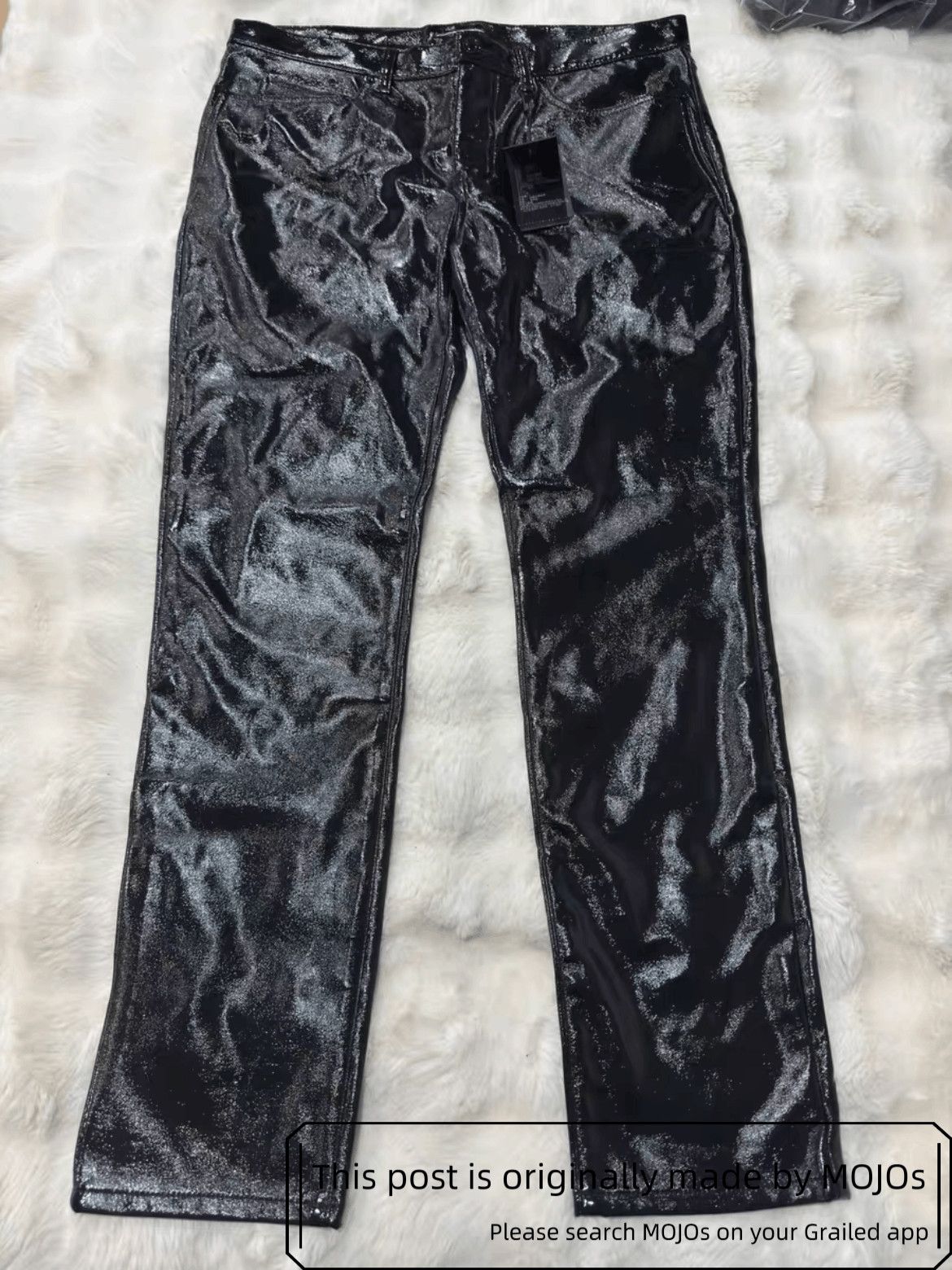 Saint Laurent Paris Sz 32 Saint Laurent Paris Patent Wax Denim mojos1923 Size US 32 / EU 48 - 1 Thumbnail