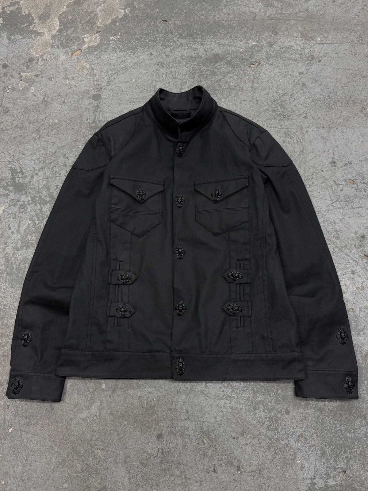 Philipp Plein Phillip Plein Waxed Denim Bomber Jacket Size US XL / EU 56 / 4 - 1 Thumbnail