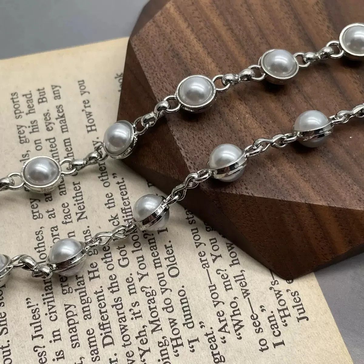 Other Double-Sided Pearl Punk Pants Chain Size ONE SIZE - 4 Thumbnail