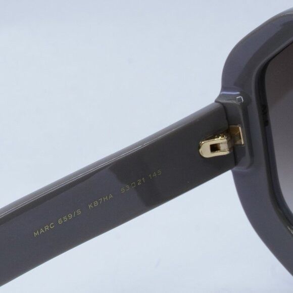 Marc Jacobs Marc Jacobs MARC 659/S 0KB7 HA Sunglasses Grey Geometric Size ONE SIZE - 7 Thumbnail