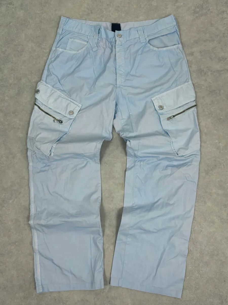 Dolce & Gabbana 2000s Dolce & Gabbana Light Blue Cargo Pants Size US 34 / EU 50 - 4 Thumbnail