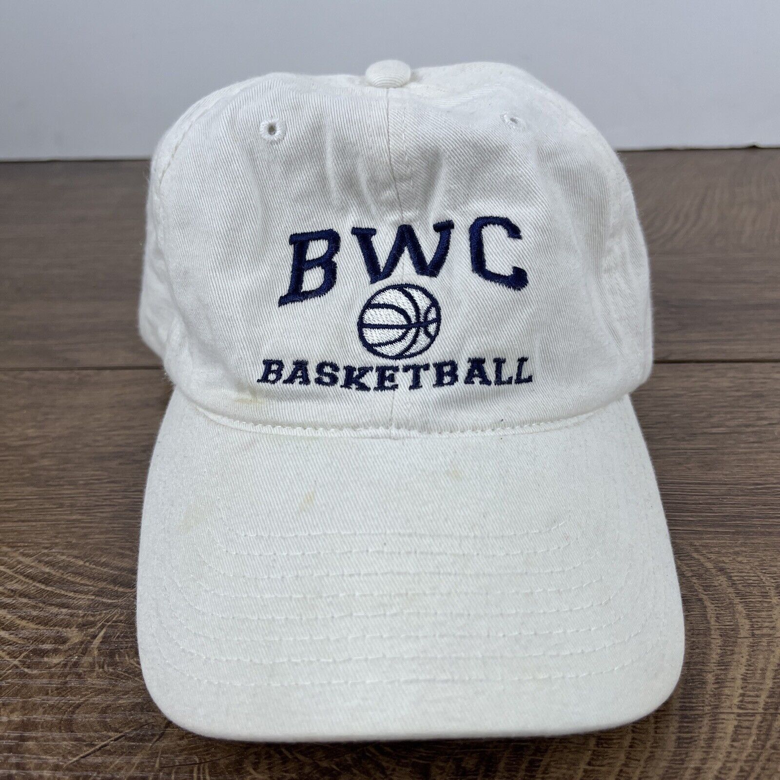 Other BWC Basketball Hat Baldwin Wallace White Adjustable Hat Adul Size ONE SIZE - 6 Thumbnail