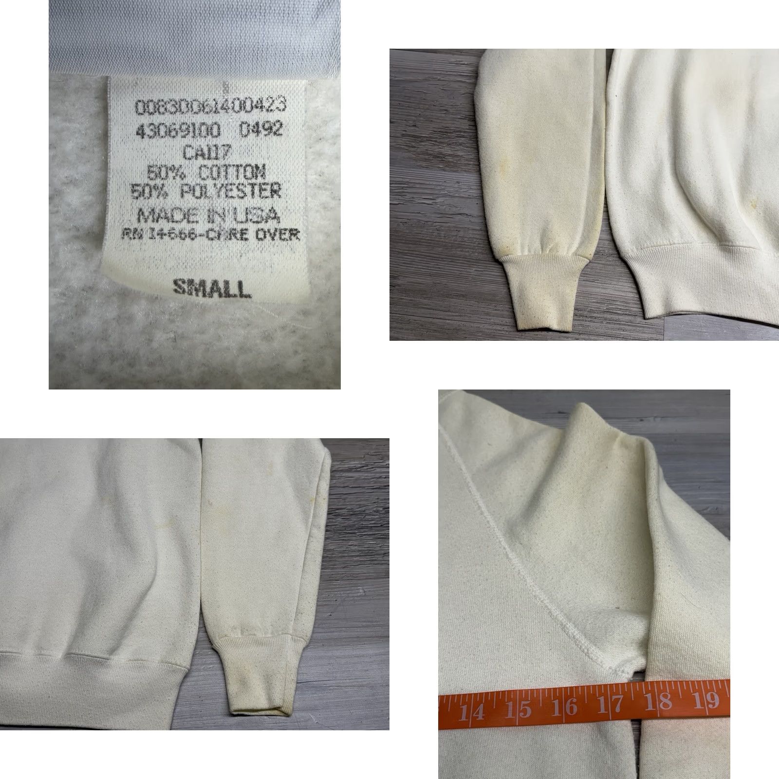 Lee VINTAGE Precious Moments Sweatshirt Lee Womens Small White Sunflower 80s 90s USA Cottagecore Pullover Crew Neck Size S / US 4 / IT 40 - 8 Thumbnail