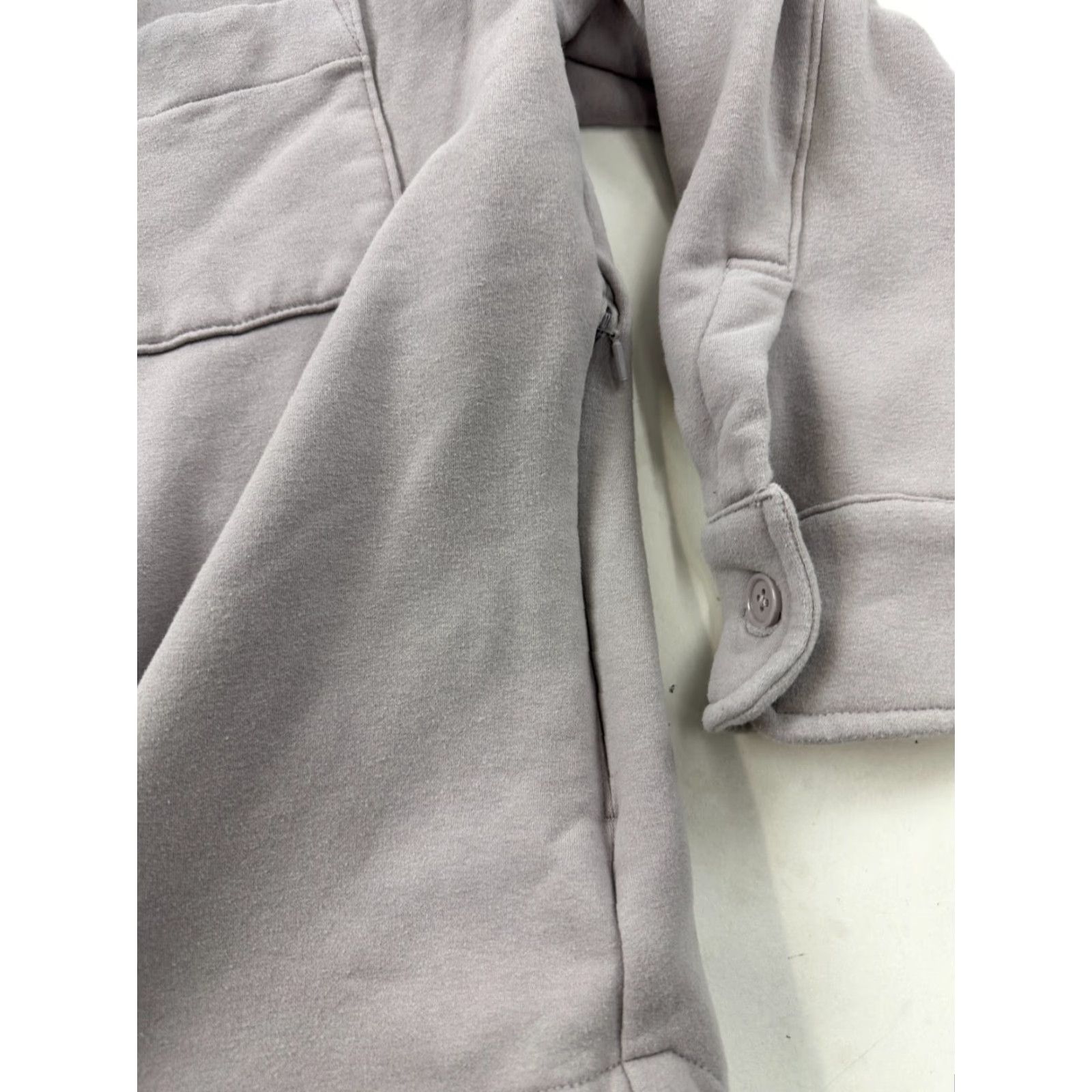 Athleta Athleta Shacket Womens XL Purple Fleece Retroplush Long Sleeve Button Up Shirt Size XL / US 12-14 / IT 48-50 - 6 Thumbnail