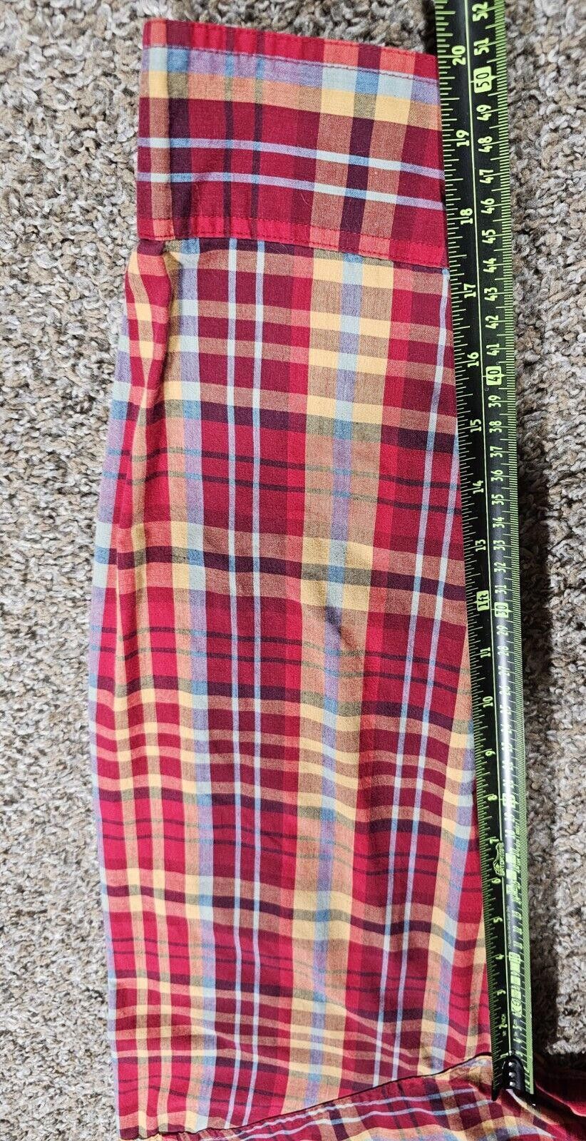 Chaps Chaps Easy Care Mens XL Red Plaid Button Down Long Sleeve Size US XL / EU 56 / 4 - 7 Thumbnail