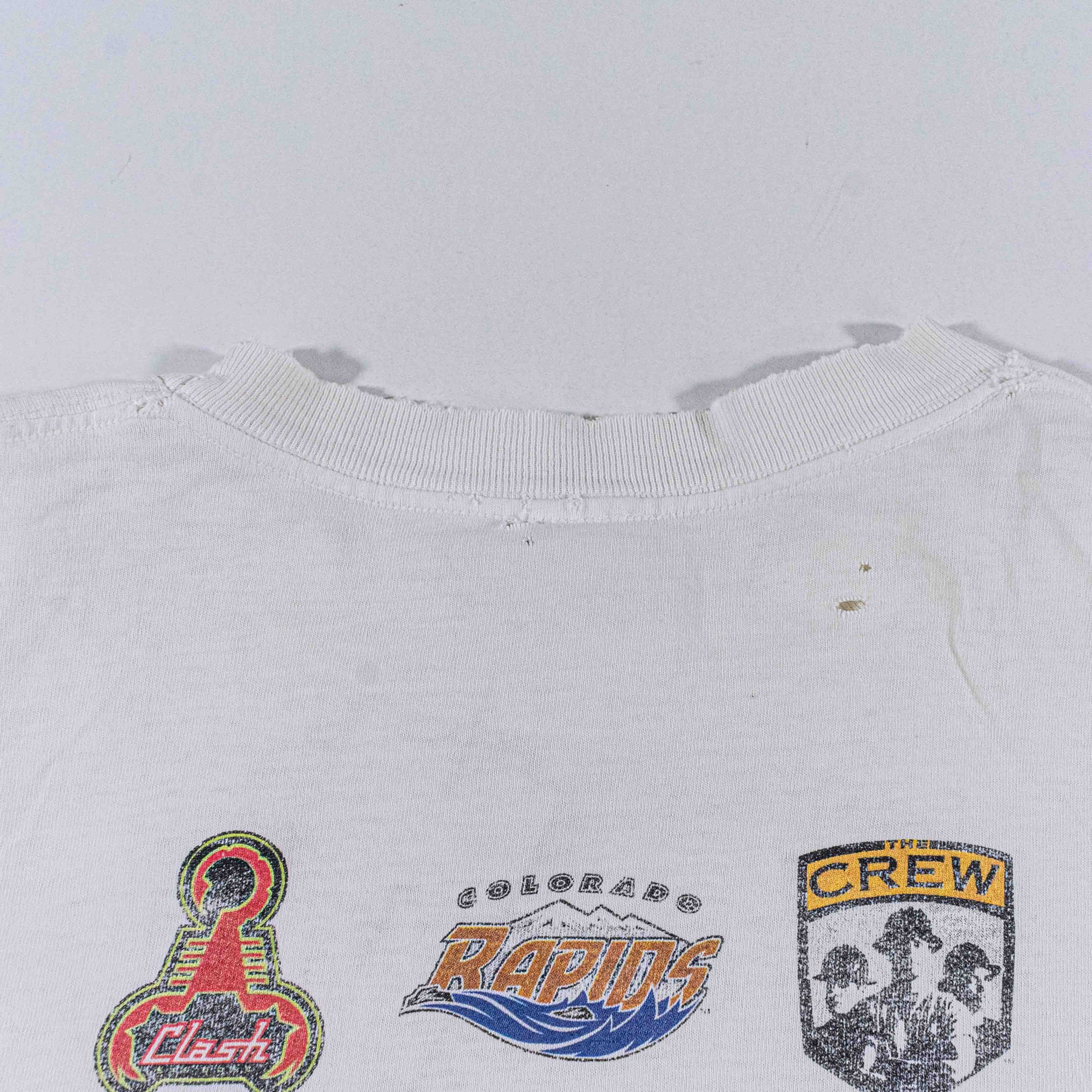 Vintage Vintage 1997 MLS Supershow T Shirt 90s Soccer Thrashed Size US L / EU 52-54 / 3 - 13 Thumbnail