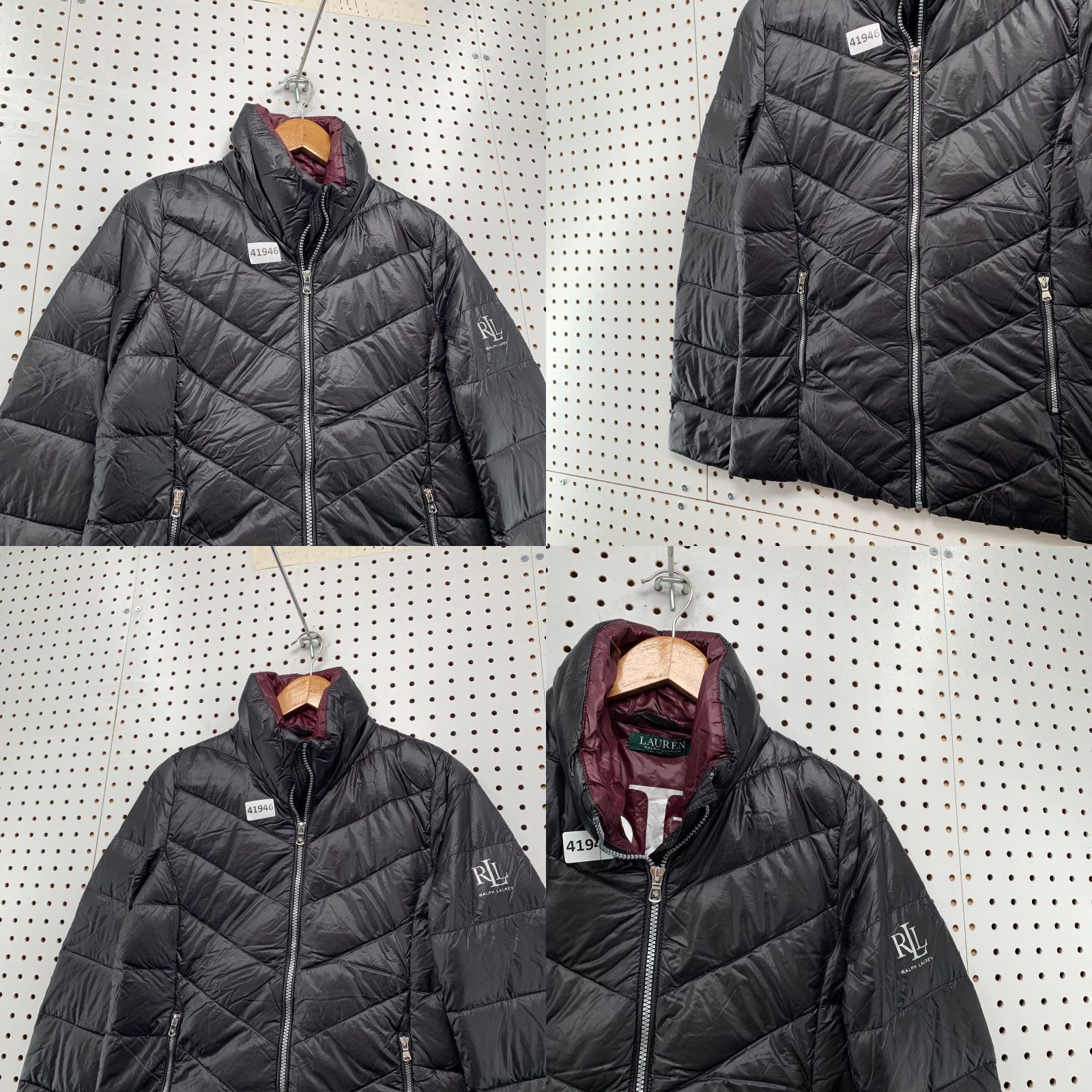 Ralph Lauren LAUREN RALPH LAUREN Jacket Womens XS Black Zip Quilted Puffer Down Size XS / US 0-2 / IT 36-38 - 8 Thumbnail