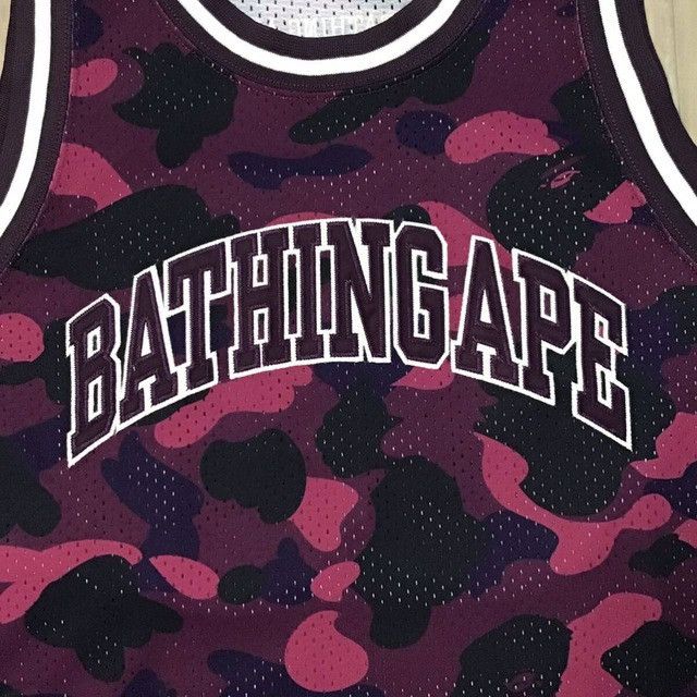 Bape BAPE Purple camo basketball tank top a bathing ape Size US M / EU 48-50 / 2 - 3 Thumbnail