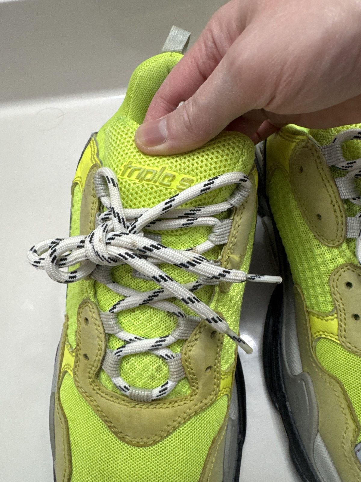 Balenciaga Triple S Neon Yellow Size US 10 / EU 43 - 5 Thumbnail