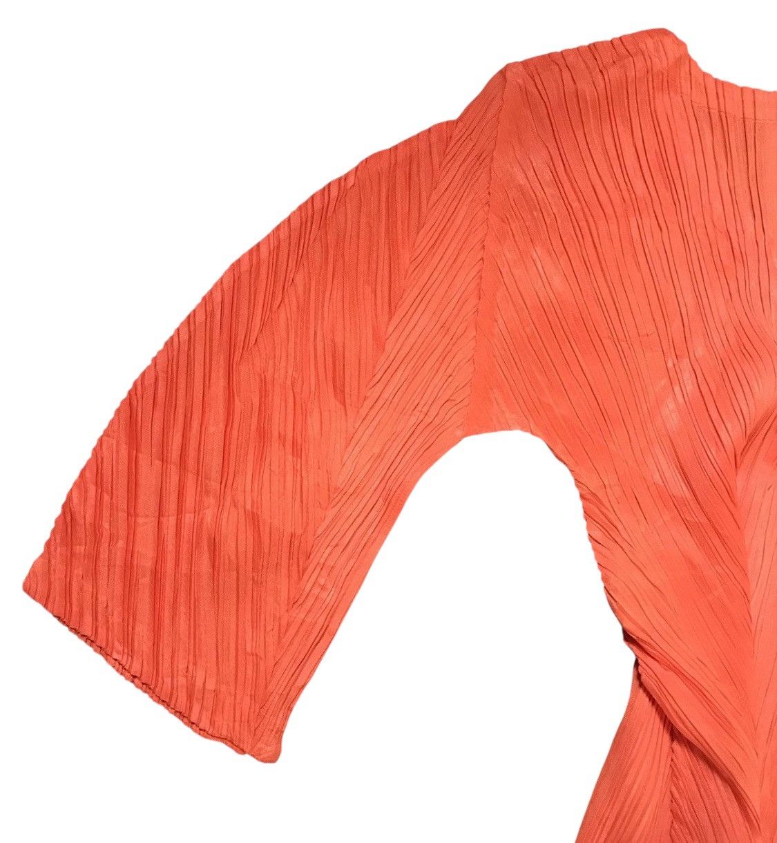 Pleats Please Issey Miyake Vintage Issey miyake pleats please orange long tee Size S / US 4 / IT 40 - 4 Thumbnail