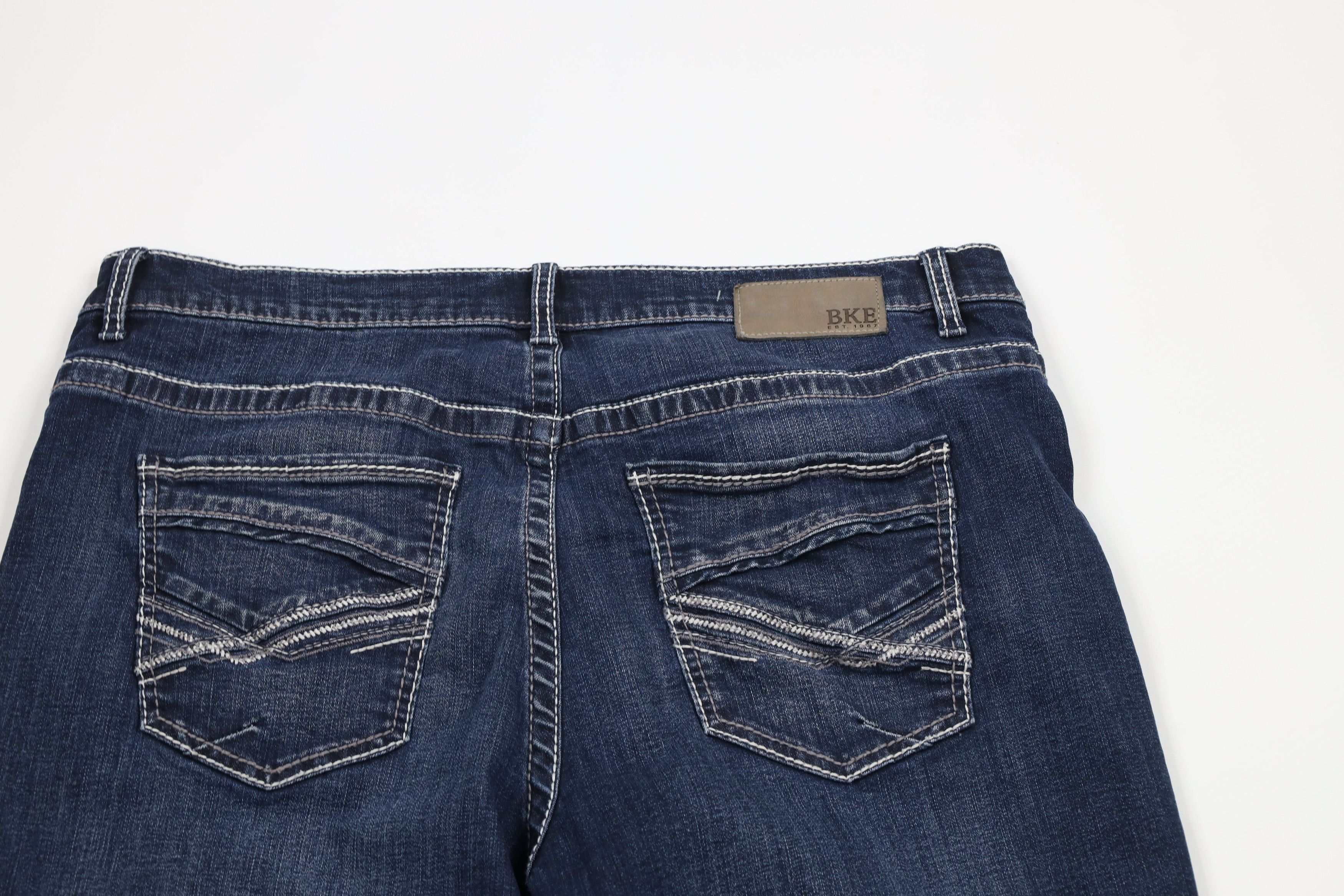 BKE × Vintage Buckle BKE Tyler Stretch Straight Leg Denim Jeans Blue Size US 38 / EU 54 - 9 Thumbnail