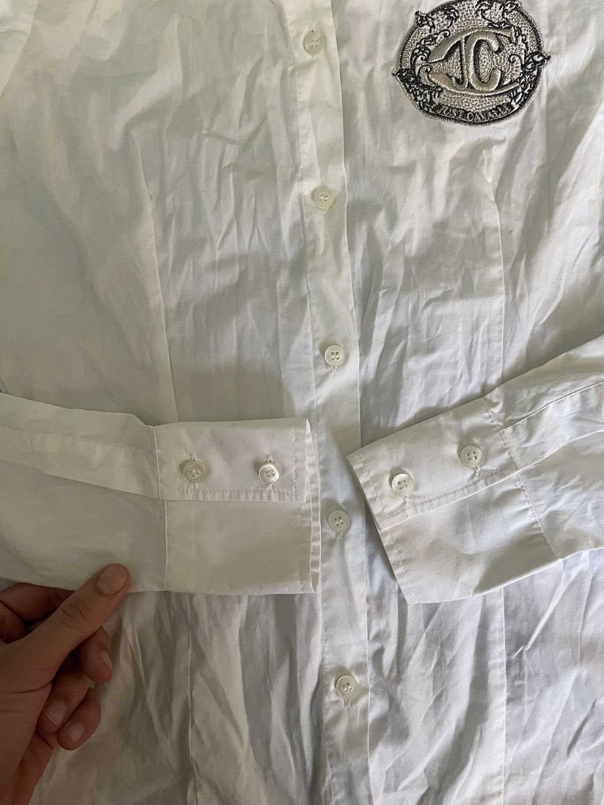 Just Cavalli × Roberto Cavalli Just Cavalli patch logo shirt blouse Size S / US 4 / IT 40 - 7 Thumbnail