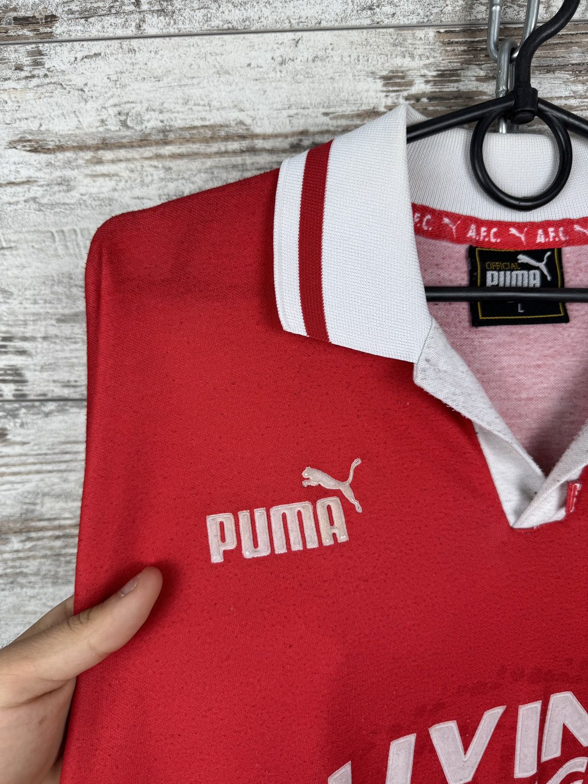 Puma Vintage Puma Aberdeen city T-shirt soccer jersey Scotland Size US L / EU 52-54 / 3 - 6 Thumbnail