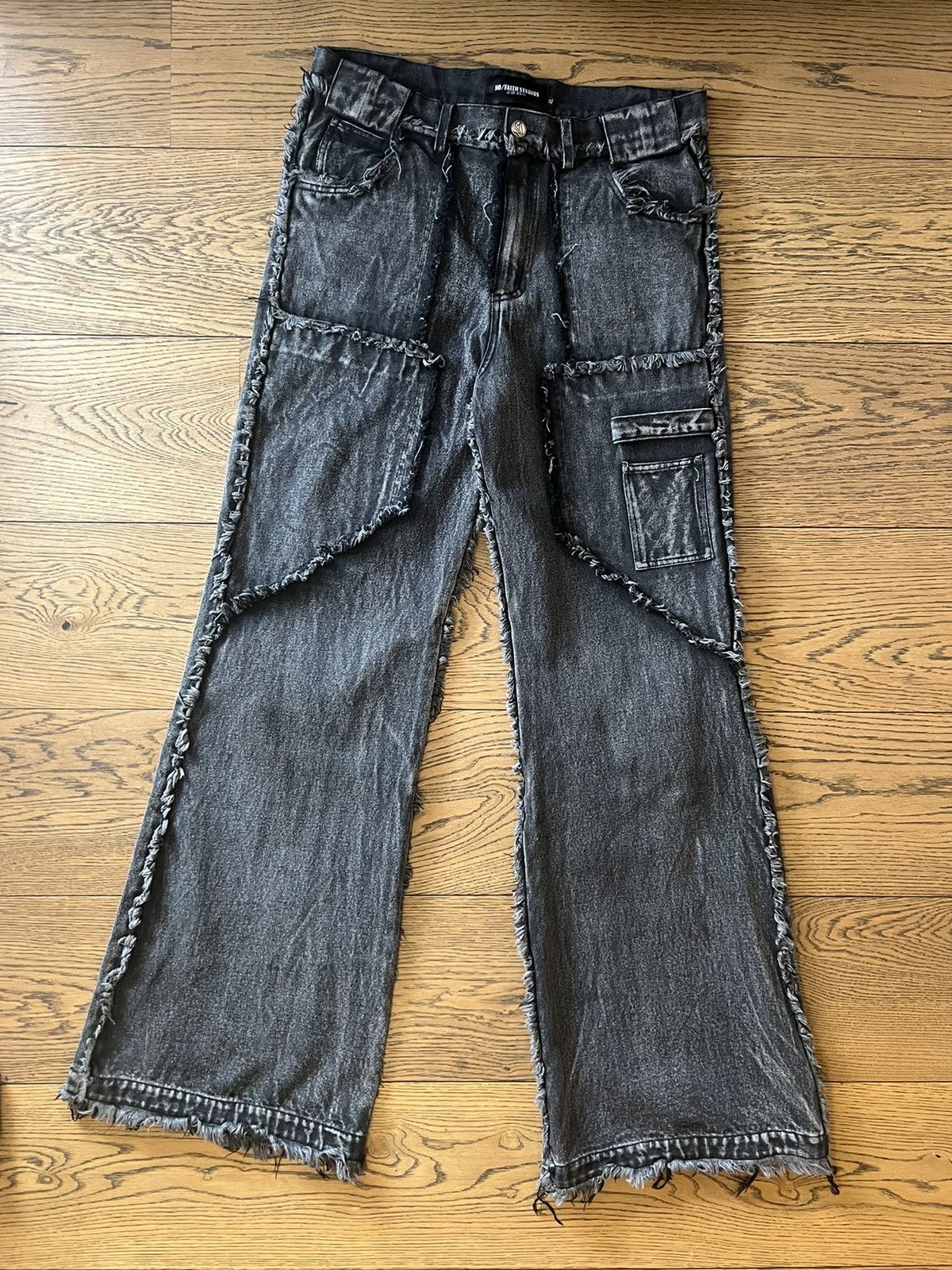 No Faith Studios NFS Flaired Denim 001 | Grailed No Faith Studios NFS Flaired Denim 001 | Grailed