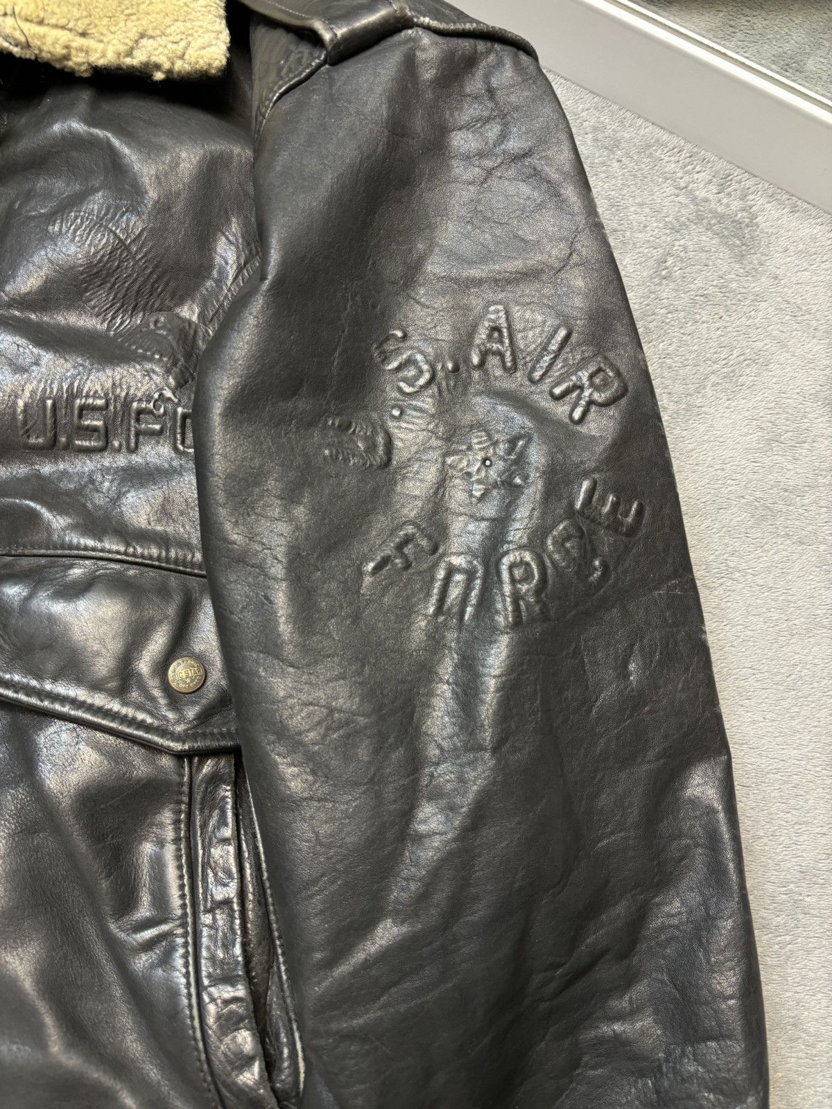 Big Star × If Six Was Nine × Vintage Vintage Aviator Leather Bomber Big Star U.S Army Air Force 8 Size US L / EU 52-54 / 3 - 3 Thumbnail