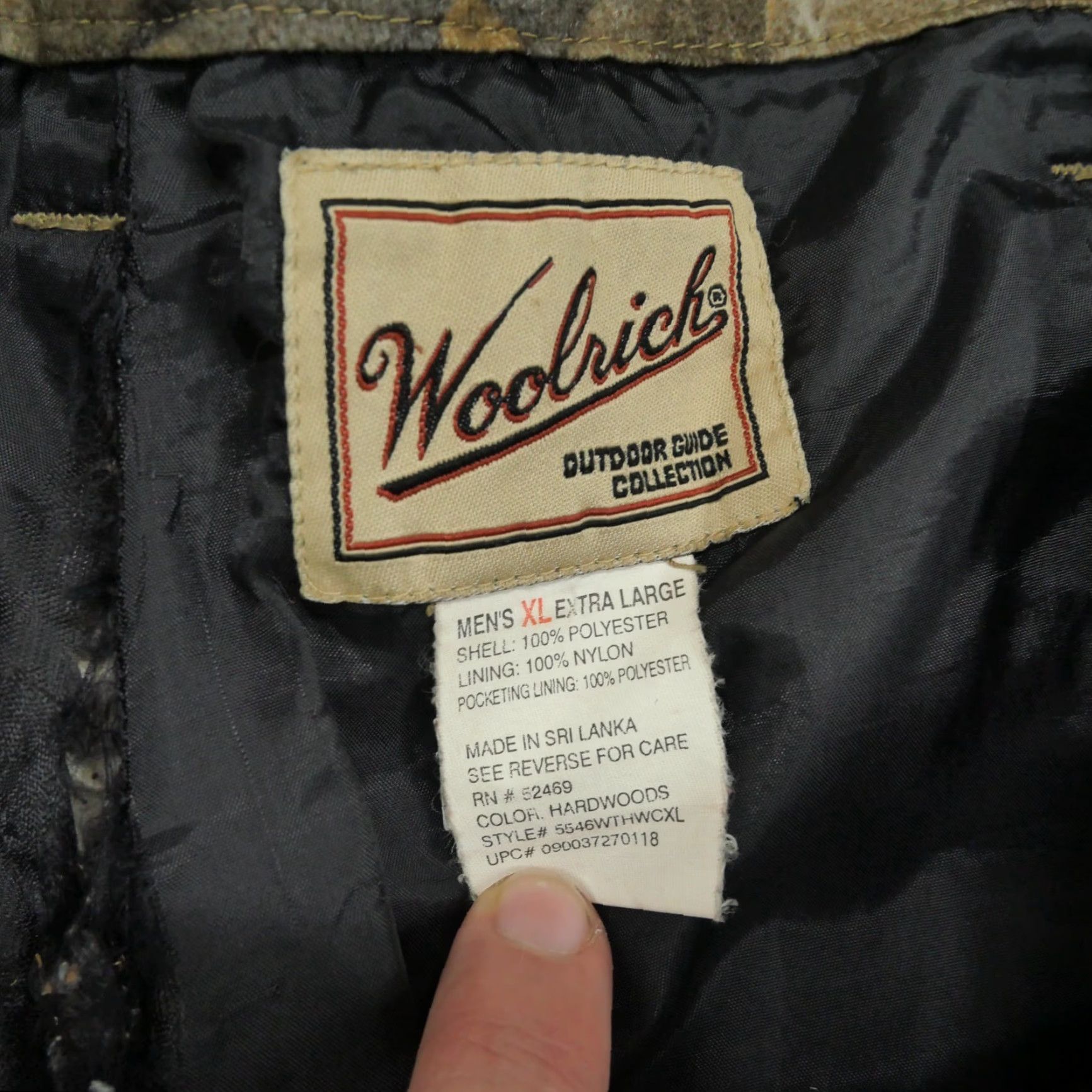 Vintage VINTAGE RedHead Woolrich Camouflage Pants Mens XL Green Brown Quilt Lined Hunting Hardwoods Cargo Outdoor Pockets Lined 32 In Inseam Mens Size US 38 / EU 54 - 5 Thumbnail