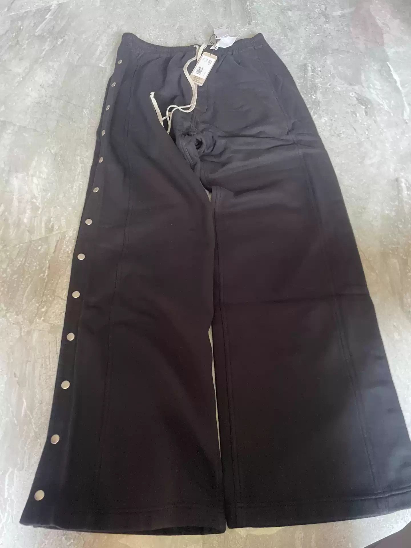 Rick Owens Rick Owens Drkshdw 24ss black cotton F-breasted trousers Size US 34 / EU 50 - 1 Thumbnail