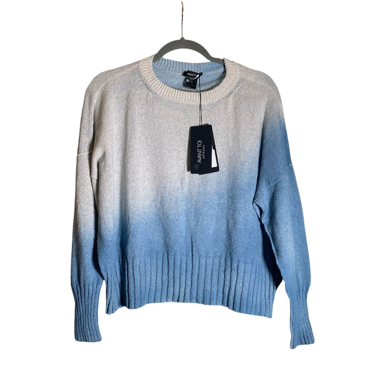 Avant Toi NWT Avant Toi Ombre Sweater Blue Cashmere Knit Italy XS Size XS / US 0-2 / IT 36-38 - 2 Thumbnail