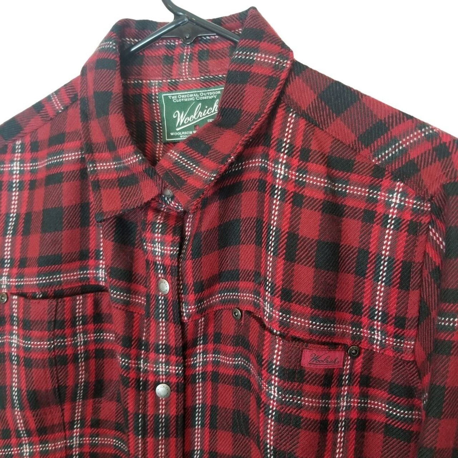 Woolrich Woolen Mills Vintage Woolrich L Wool Blend Flannel Shirt Snap Shacket Size L / US 10 / IT 46 - 5 Thumbnail