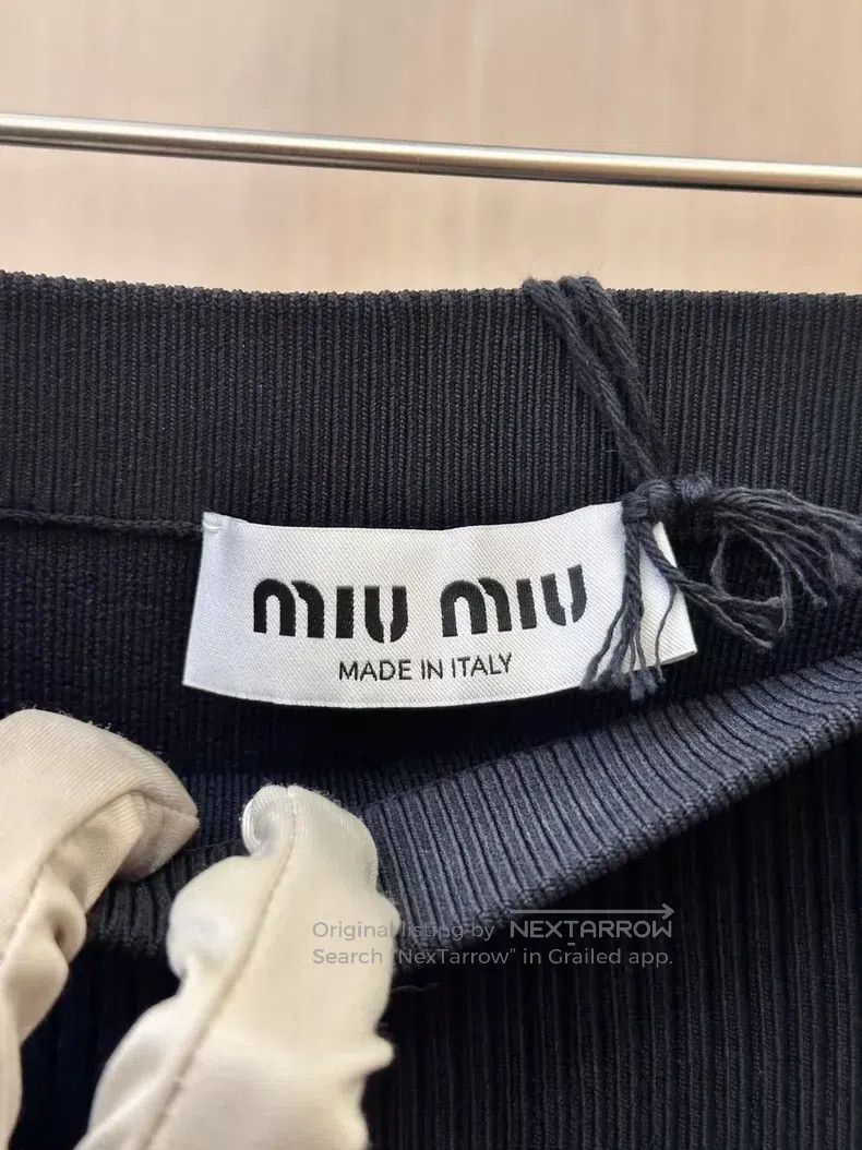 Miu Miu Miu Miu 40 Black knitted skirt Size 39" - 3 Thumbnail