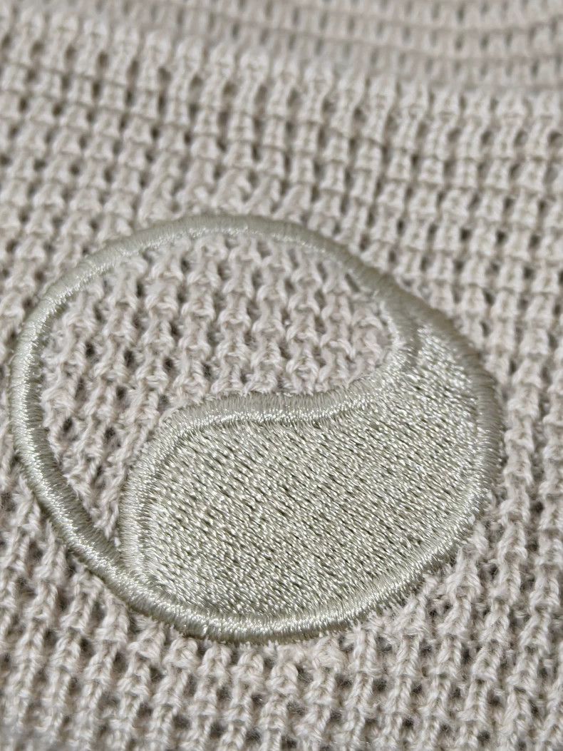 Our Legacy Our Legacy Yin-Yang Tai Chi knit cap, milky gray Size ONE SIZE - 2 Thumbnail