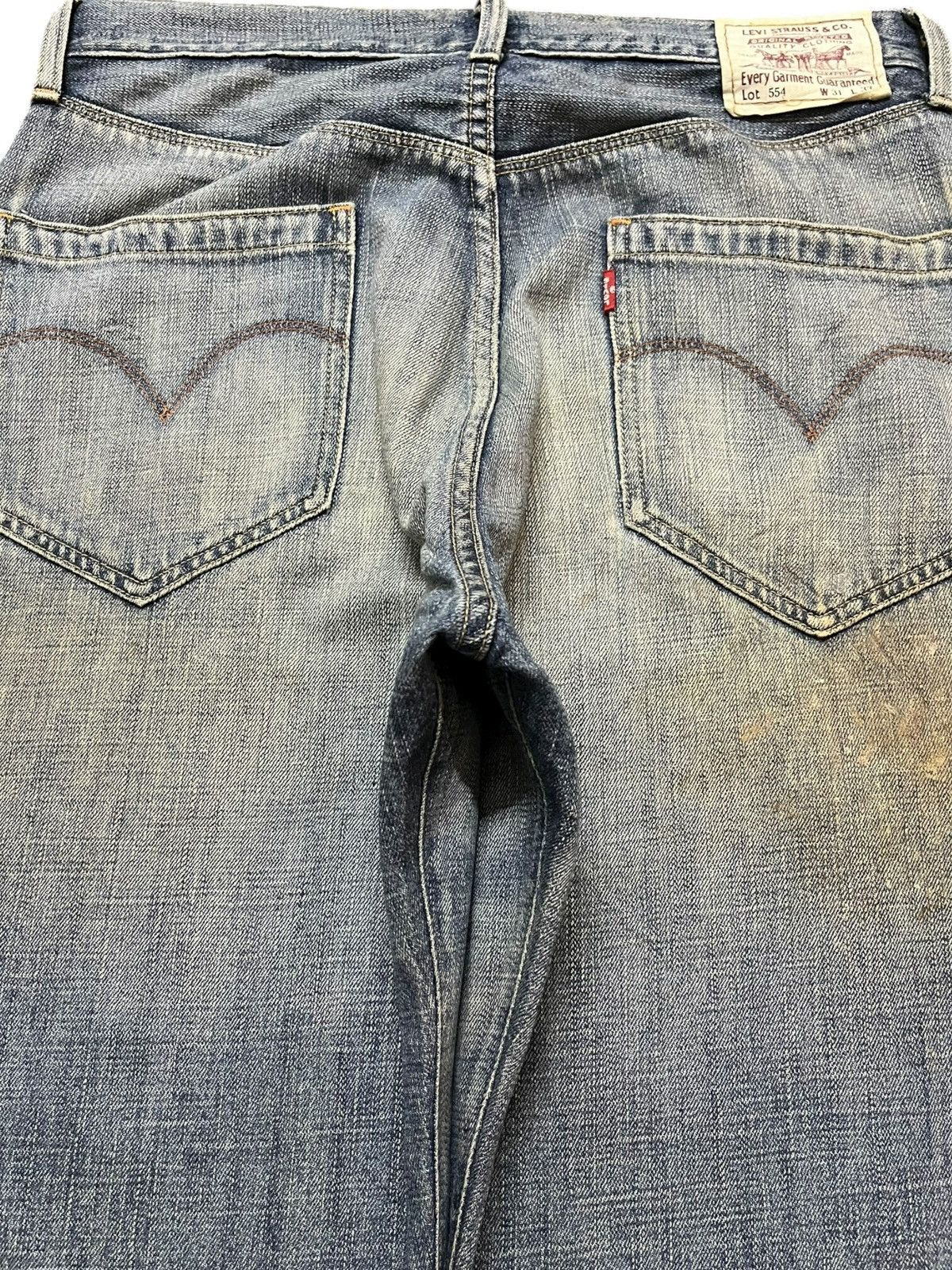 Levi's Vintage Clothing Vintage Levi’s 554 Baggy Mudwash Denim Size US 31 - 6 Thumbnail