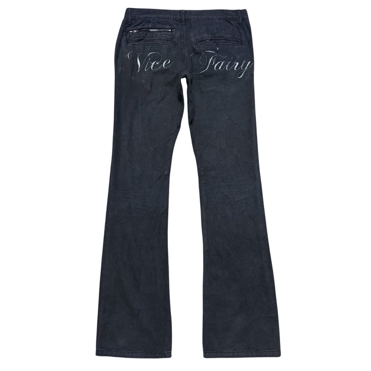 VICE FAIRY 00s Black Paint Denim Pants VICE FAIRY 00s Black Paint 