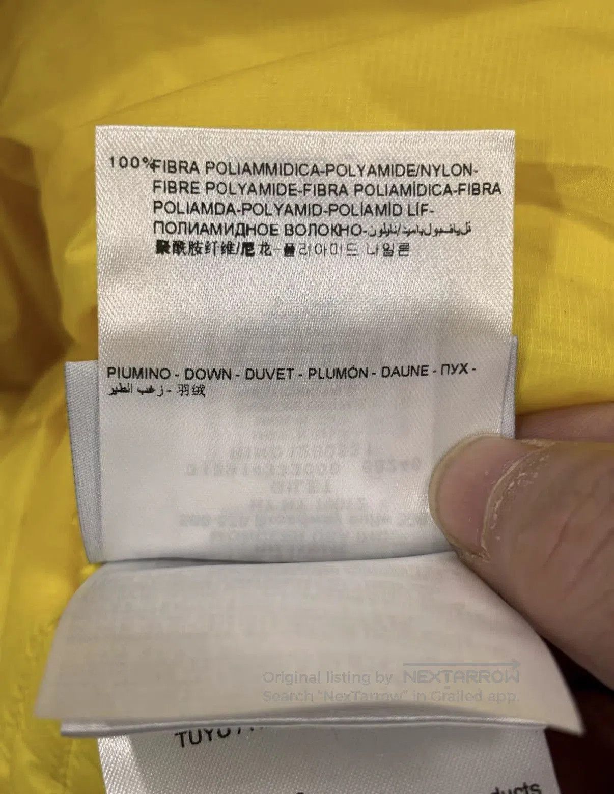 Moncler Yellow Quilted Puffer Vest . Size US L / EU 52-54 / 3 - 8 Thumbnail