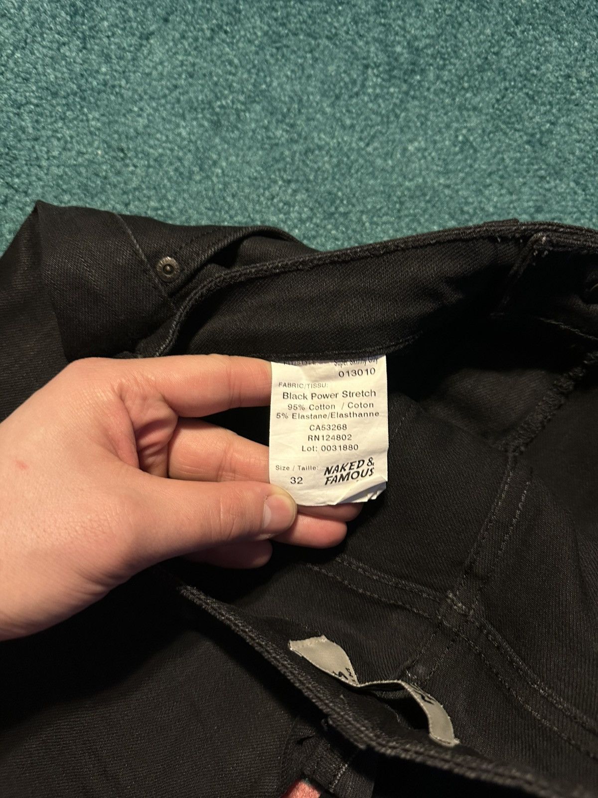 Naked & Famous Naked & Famous Denim Black Power Stretch Size US 32 / EU 48 - 9 Thumbnail