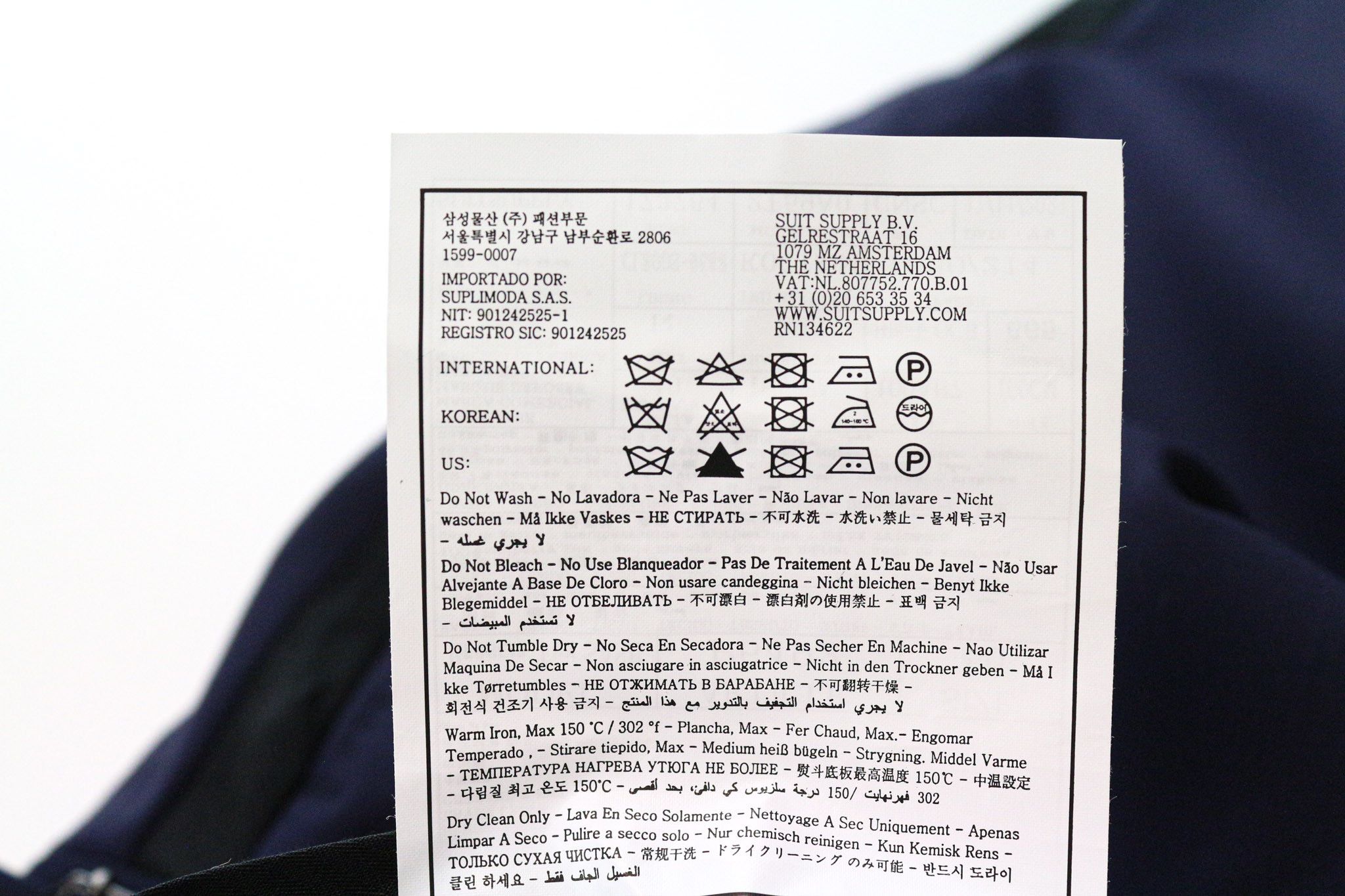 Suitsupply U-NECK UK40R Wool Blue 2 Piece Suit 75698 Size 40R - 14 Thumbnail