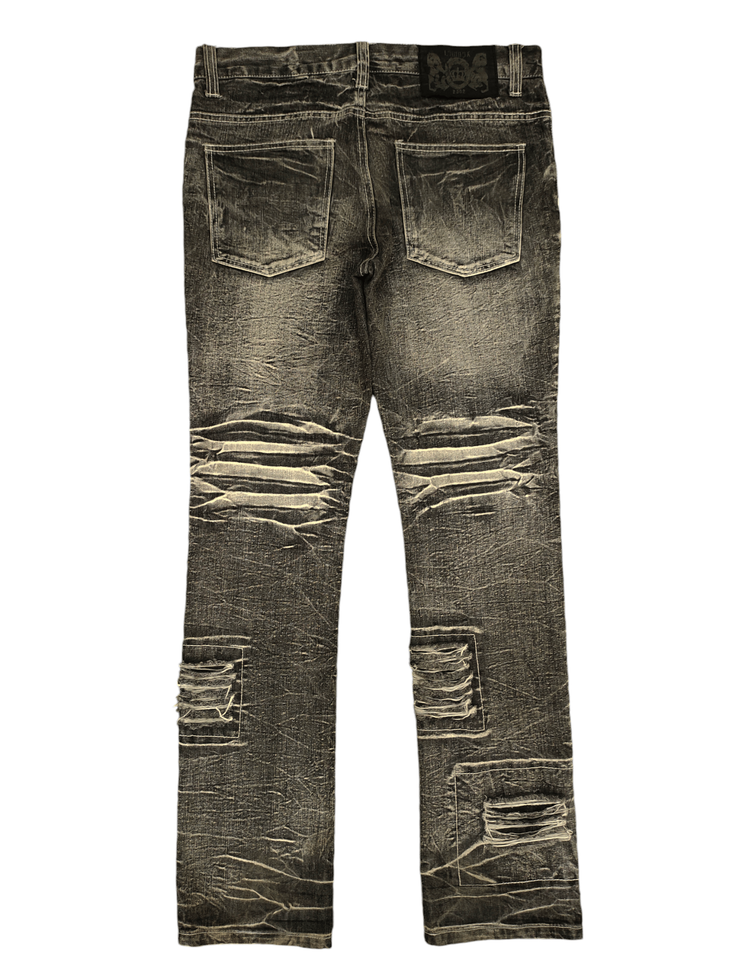 LOWBOX Lowbox Japan Clawmark Distress Faded Patchwork Jeans Y2k Size US 34 / EU 50 - 11 Thumbnail