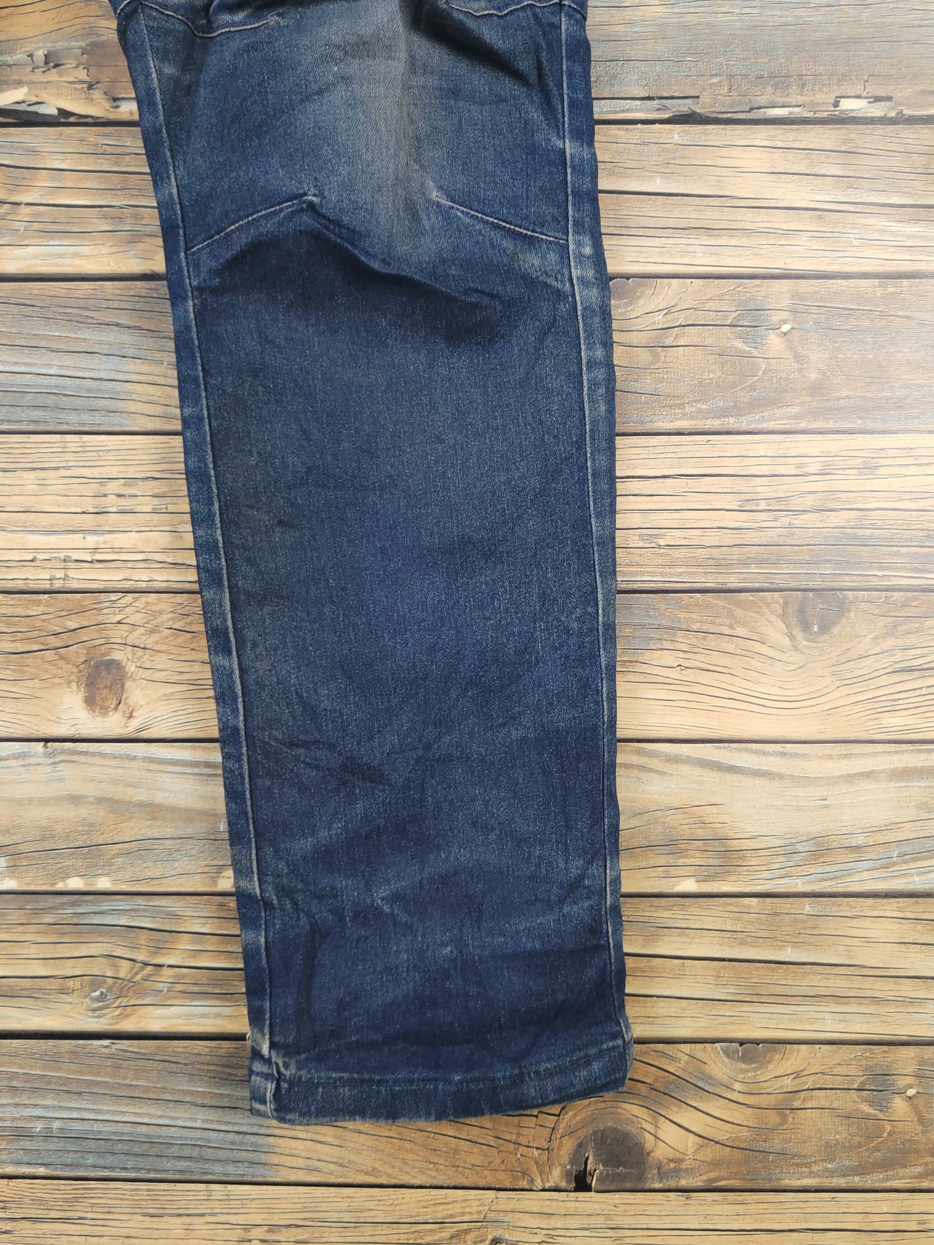 Japanese Brand FieldCore Dark Blue Distressed Ripped denim Jeans #W1995 Size US 34 / EU 50 - 6 Thumbnail