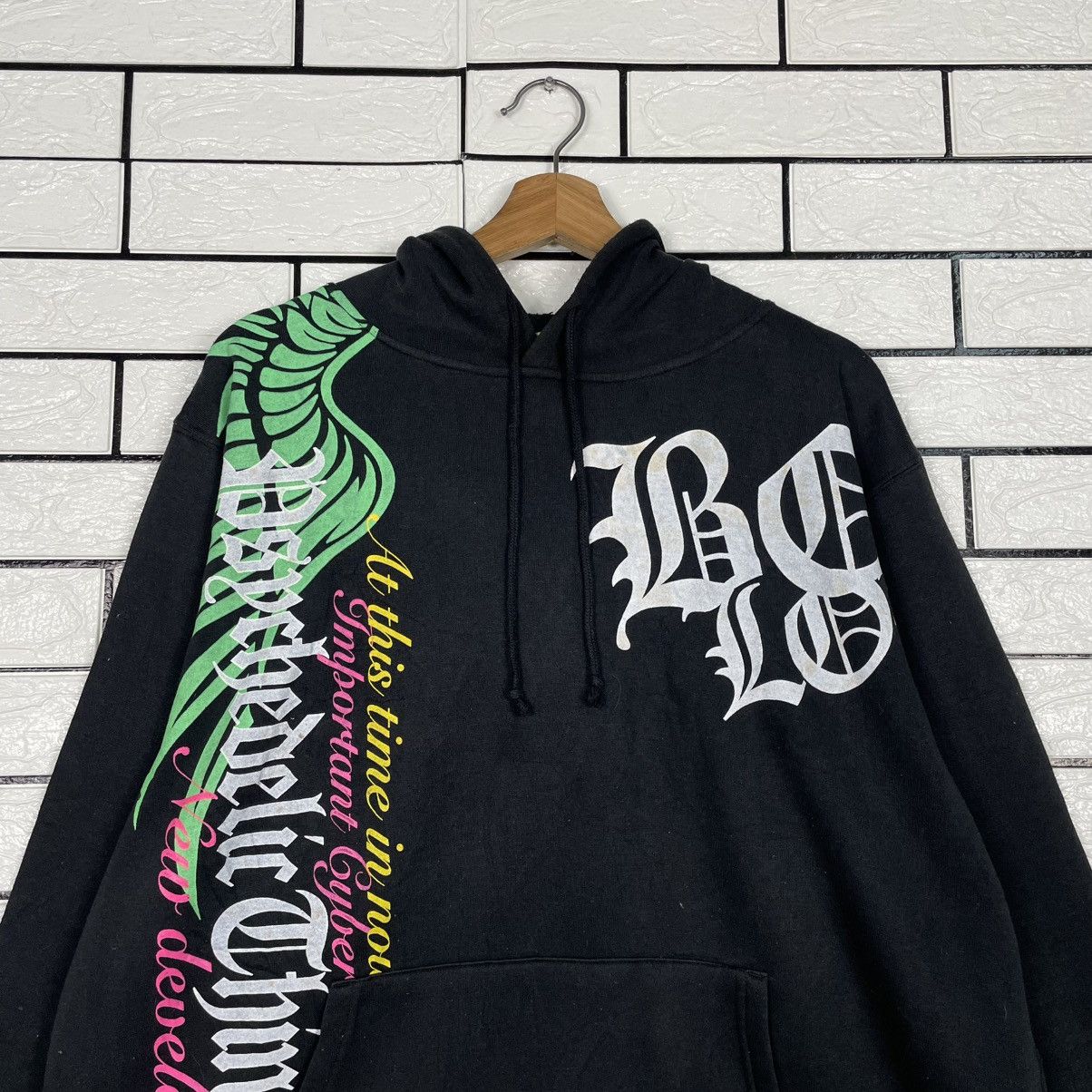 Japanese Brand Strange Heaven Surf Style Big Print Pullover Hoodie Size US L / EU 52-54 / 3 - 11 Thumbnail