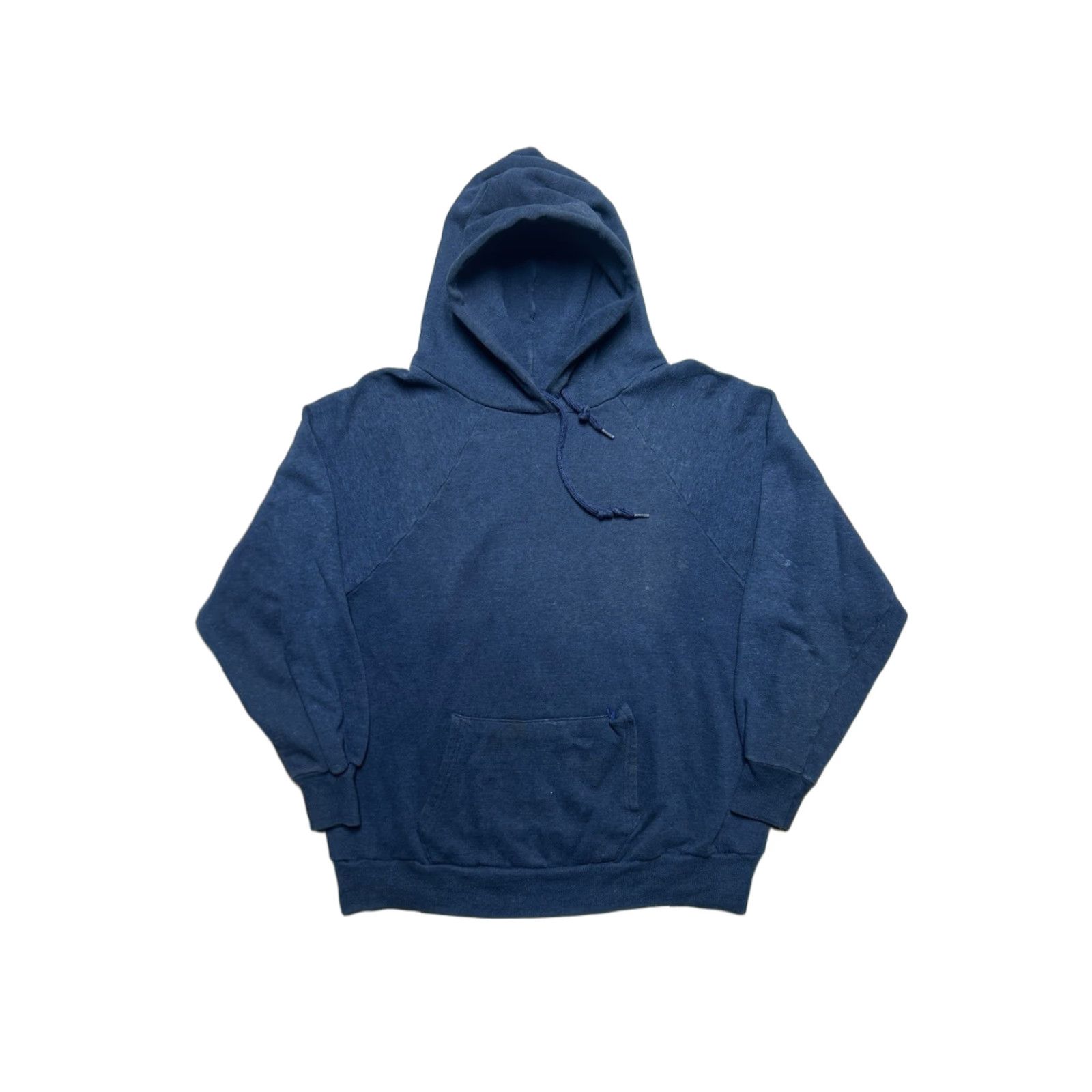 Vintage VINTAGE pullover hoodie sweatshirt Navy blue Raglan Large L Men Size US L / EU 52-54 / 3 - 1 Thumbnail