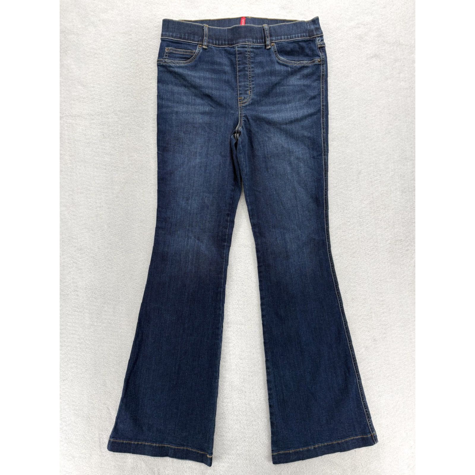 Spanx Spanx Jeans Womens Large Blue Flared Pull On Stretch Denim Shaping Mid Rise Jeans Womens Large Blue Flared Pull On Stretch Denim Shaping Mid Rise Size 36" / US 14 / IT 50 - 2 Thumbnail