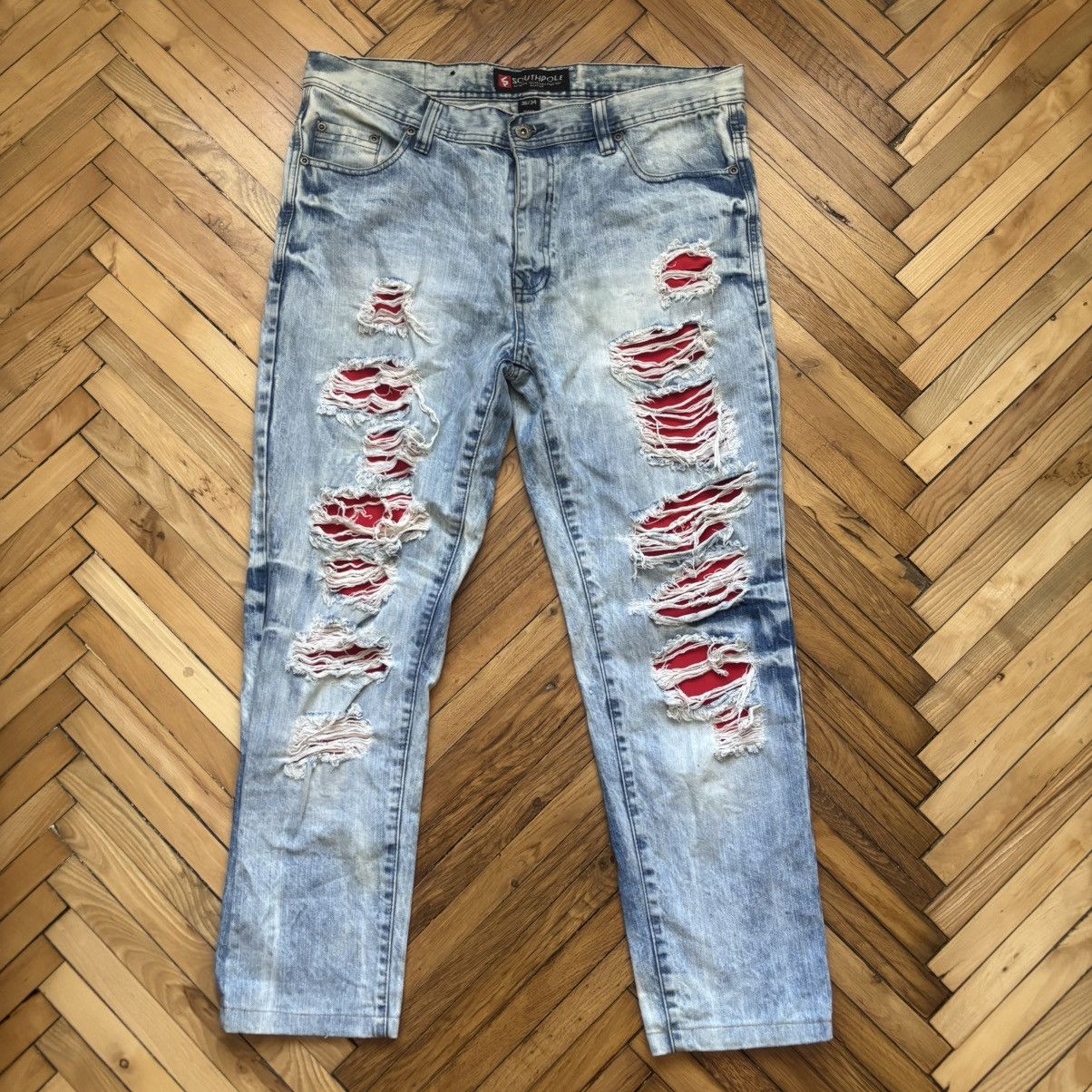 Hysteric Glamour Vintage Distressed Denim Southpole Jeans Size US 36 / EU 52 - 1 Thumbnail