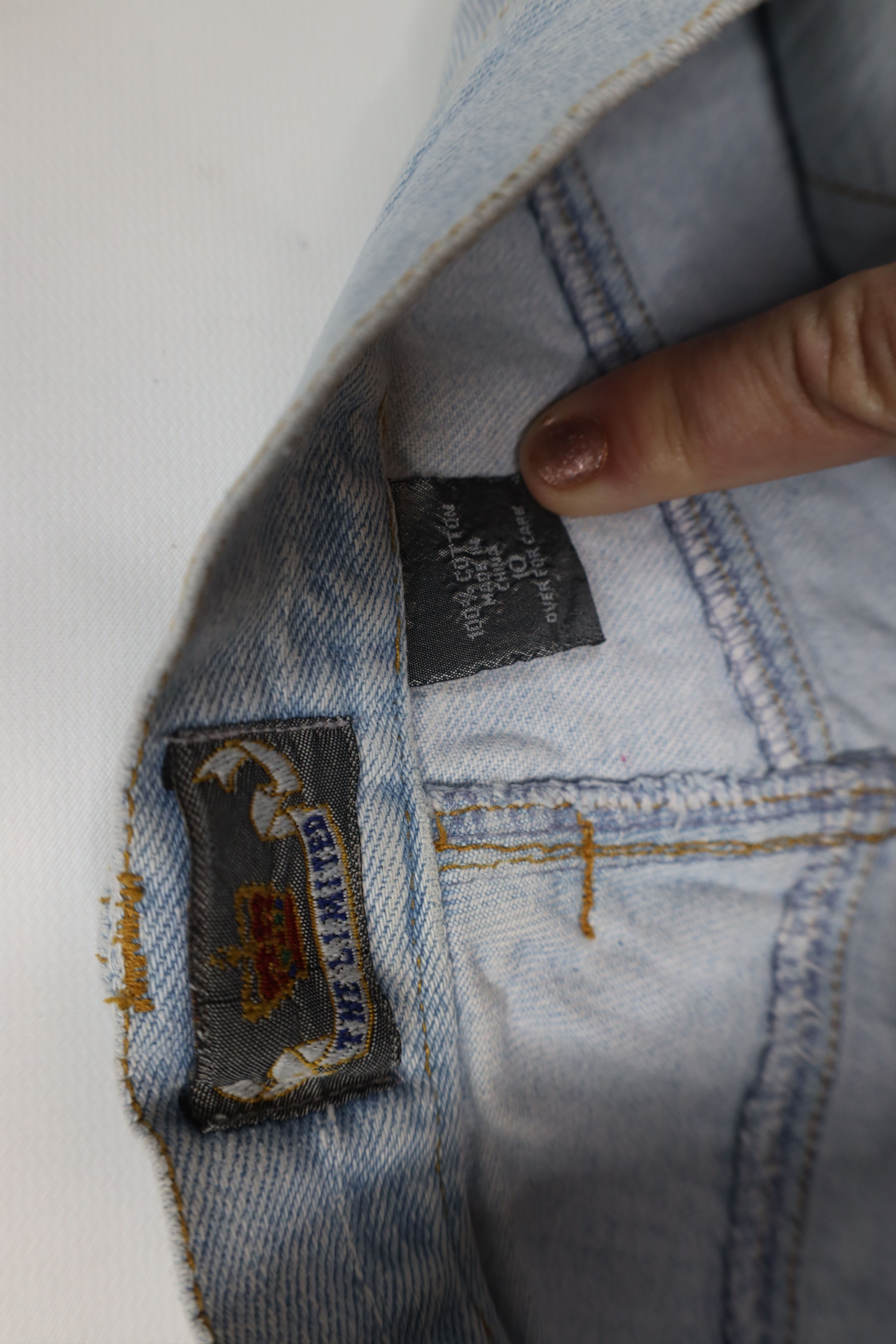 Vintage Vintage 90s The Limited Babydoll Cuffed Denim Jean Shorts Size 32" / US 10 / IT 46 - 6 Thumbnail