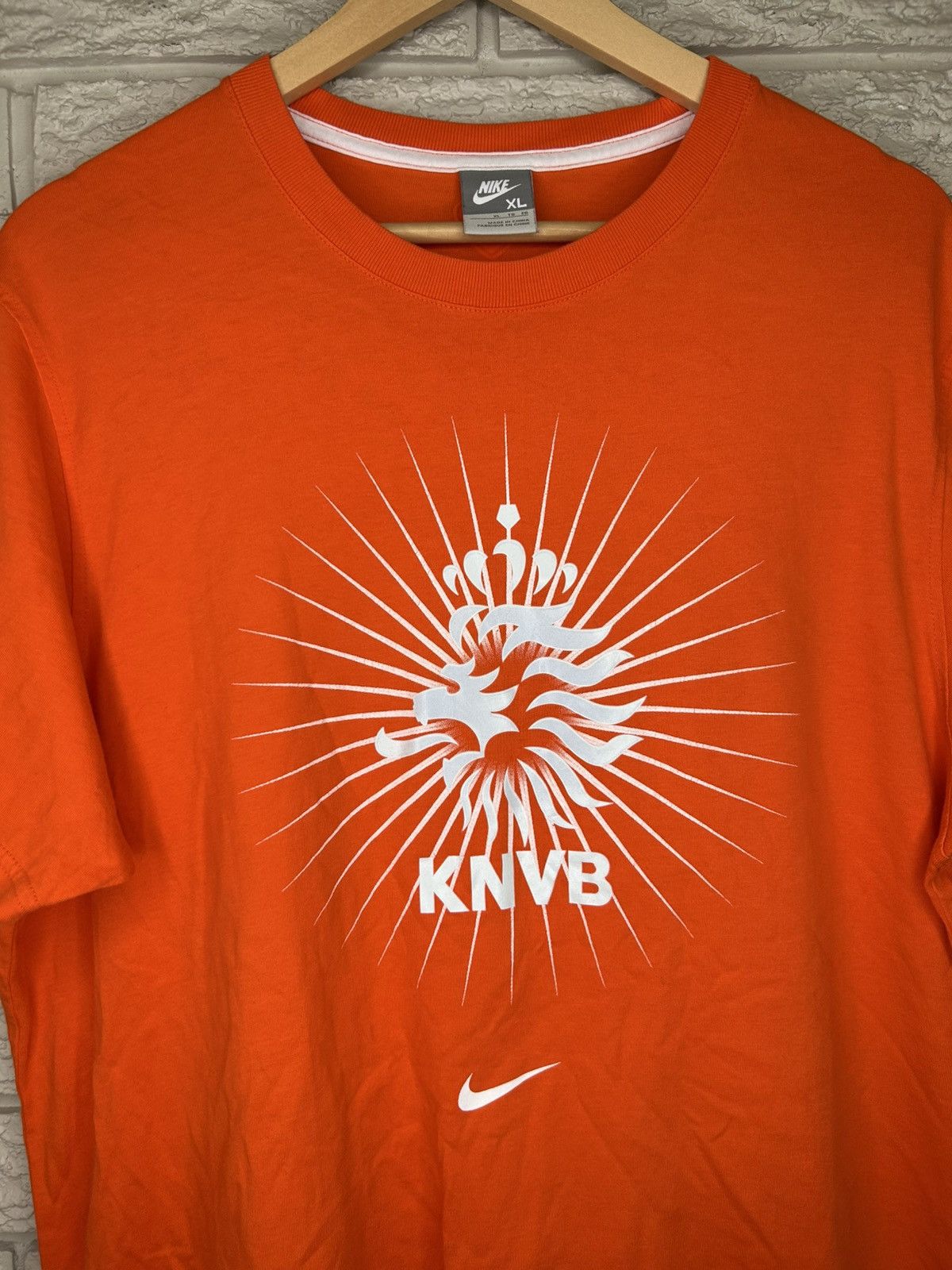 Nike Vintage Nike Netherlands Center Swoosh T Shirt Size US XL / EU 56 / 4 - 2 Thumbnail