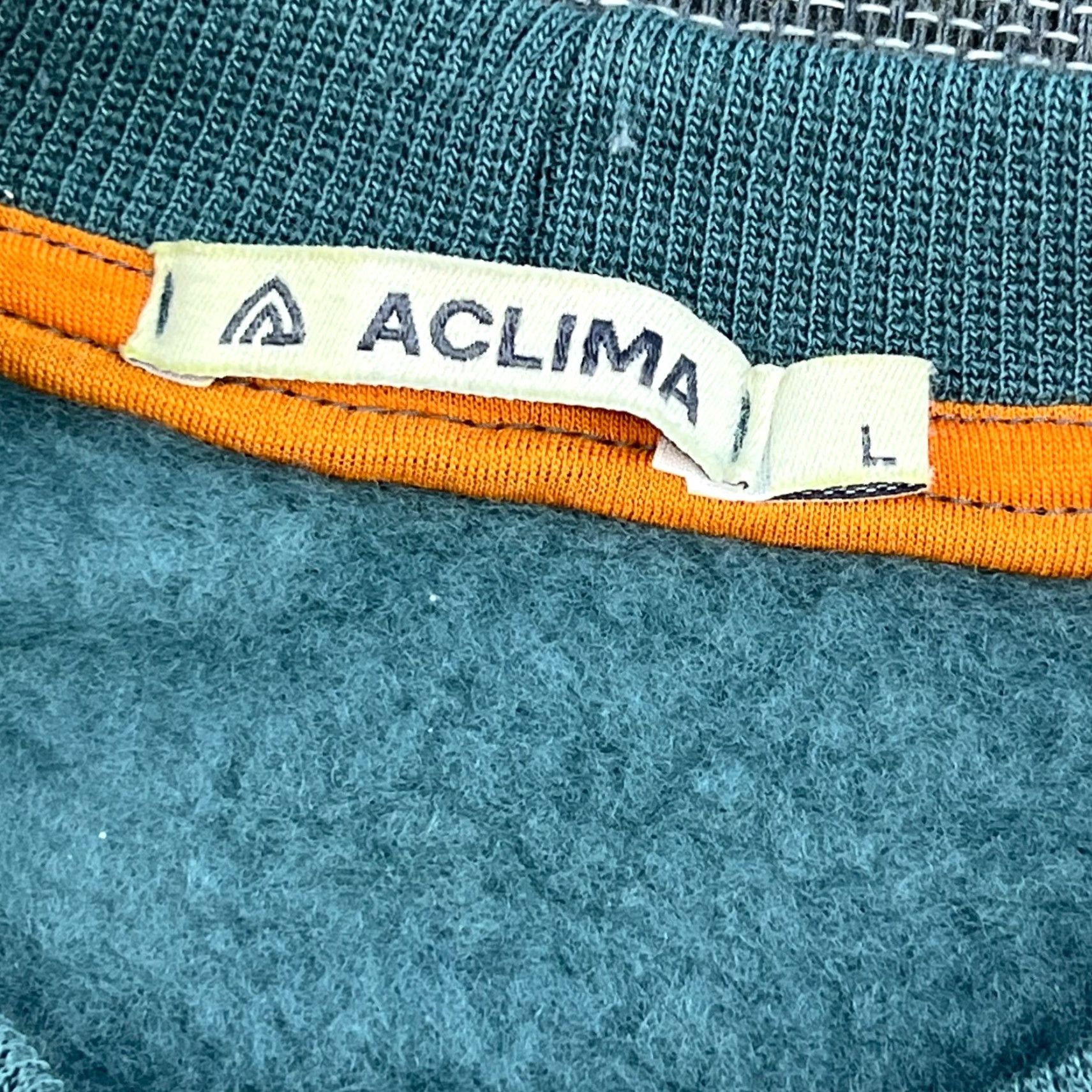 Vintage ACLIMA Mens Sweater Large Crewneck Blue Fleecewool 100% Merino Wool Thermal Pullover Sweatshirt Knit Knitwear Shirt Casual Workwear Mens Blue Size US L / EU 52-54 / 3 - 6 Thumbnail