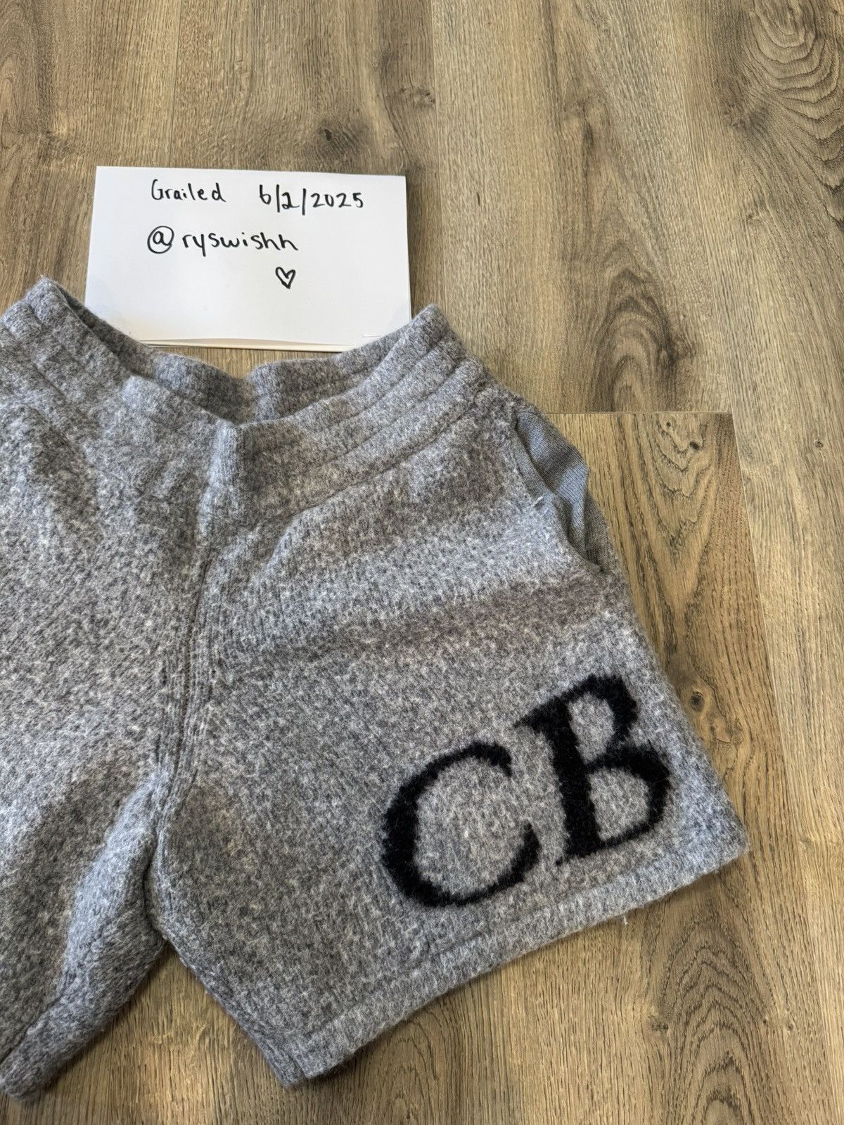 Cole Buxton Cole Buxton Grey Knit Sweat Short Size US 30 / EU 46 - 5 Thumbnail