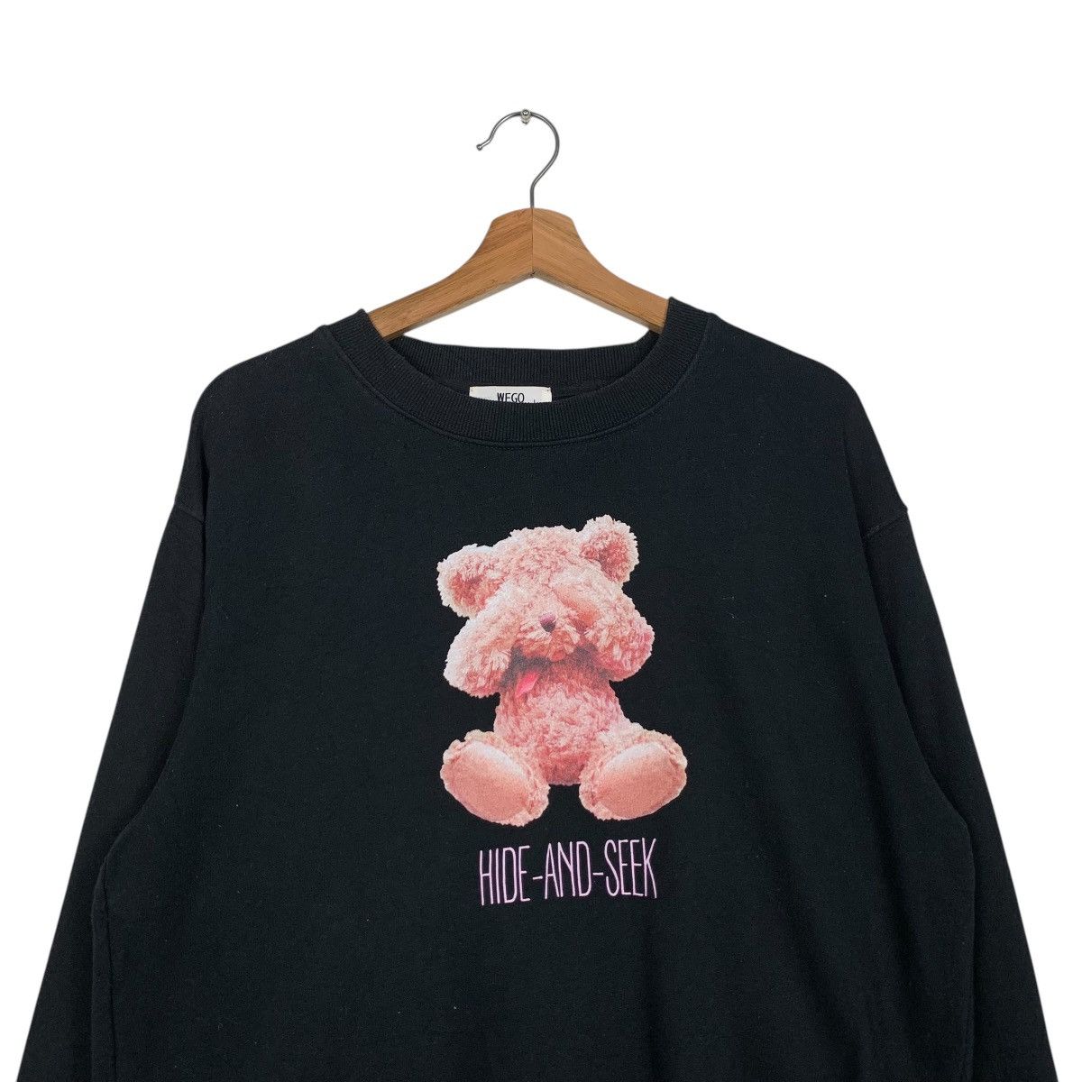 Japanese Brand WEGO X Hide and Seek Teddy Bear Graphic Sweatshirt #1741-C77 Size US L / EU 52-54 / 3 - 2 Thumbnail