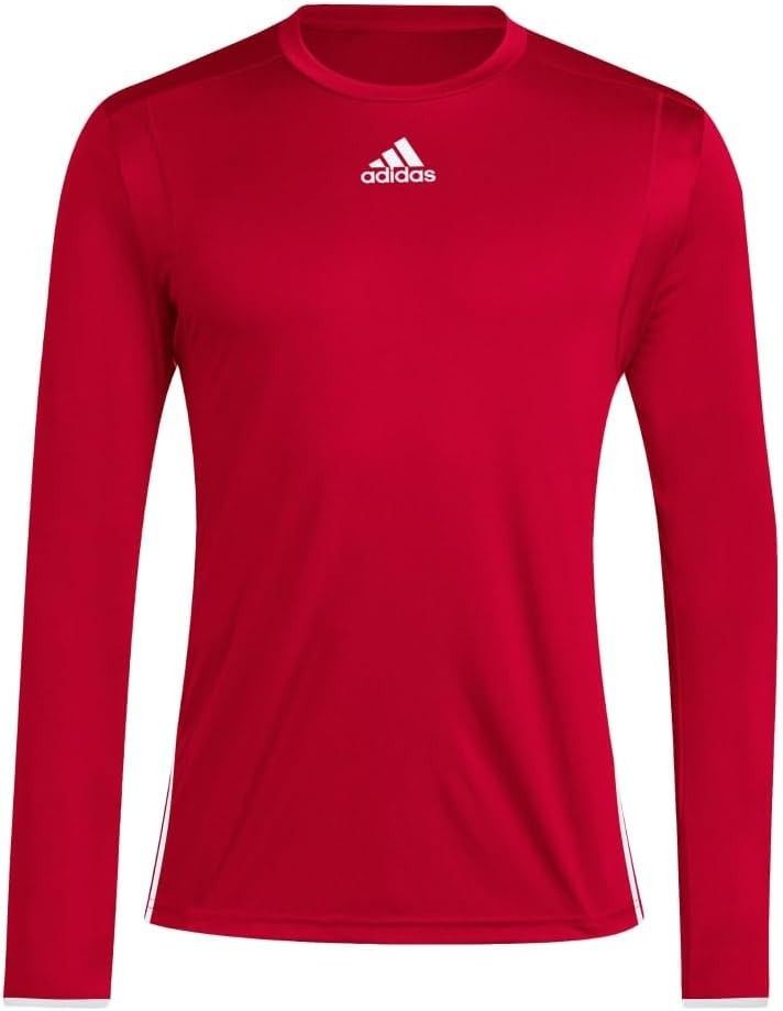 Adidas Adidas HT7341 Jersey Long Sleeve Tee Red ( M ) Size US M / EU 48-50 / 2 - 1 Thumbnail
