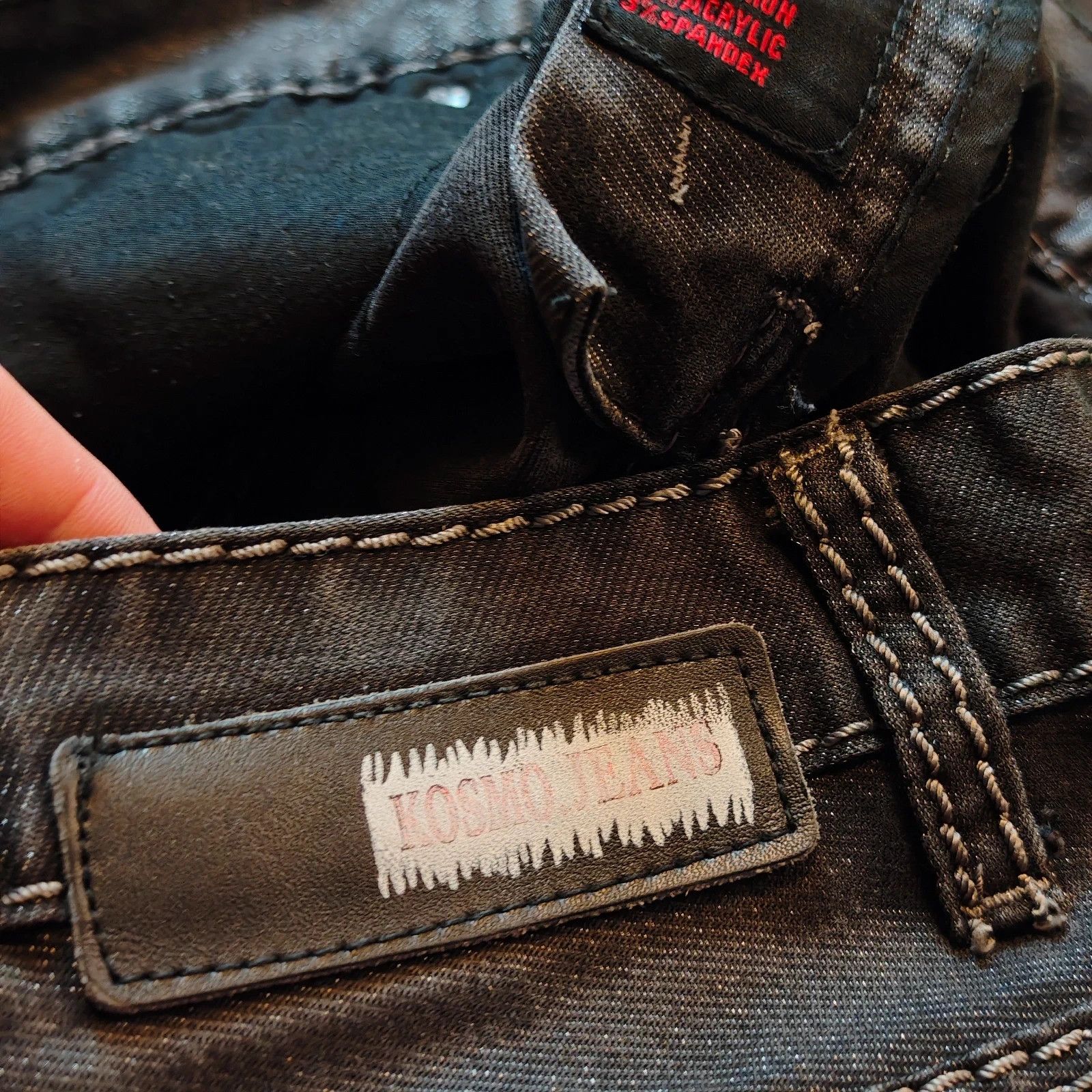 Other Kosmo Lupo Jeans Mens 30 Straight embroidered drip y2k Size US 30 / EU 46 - 8 Thumbnail